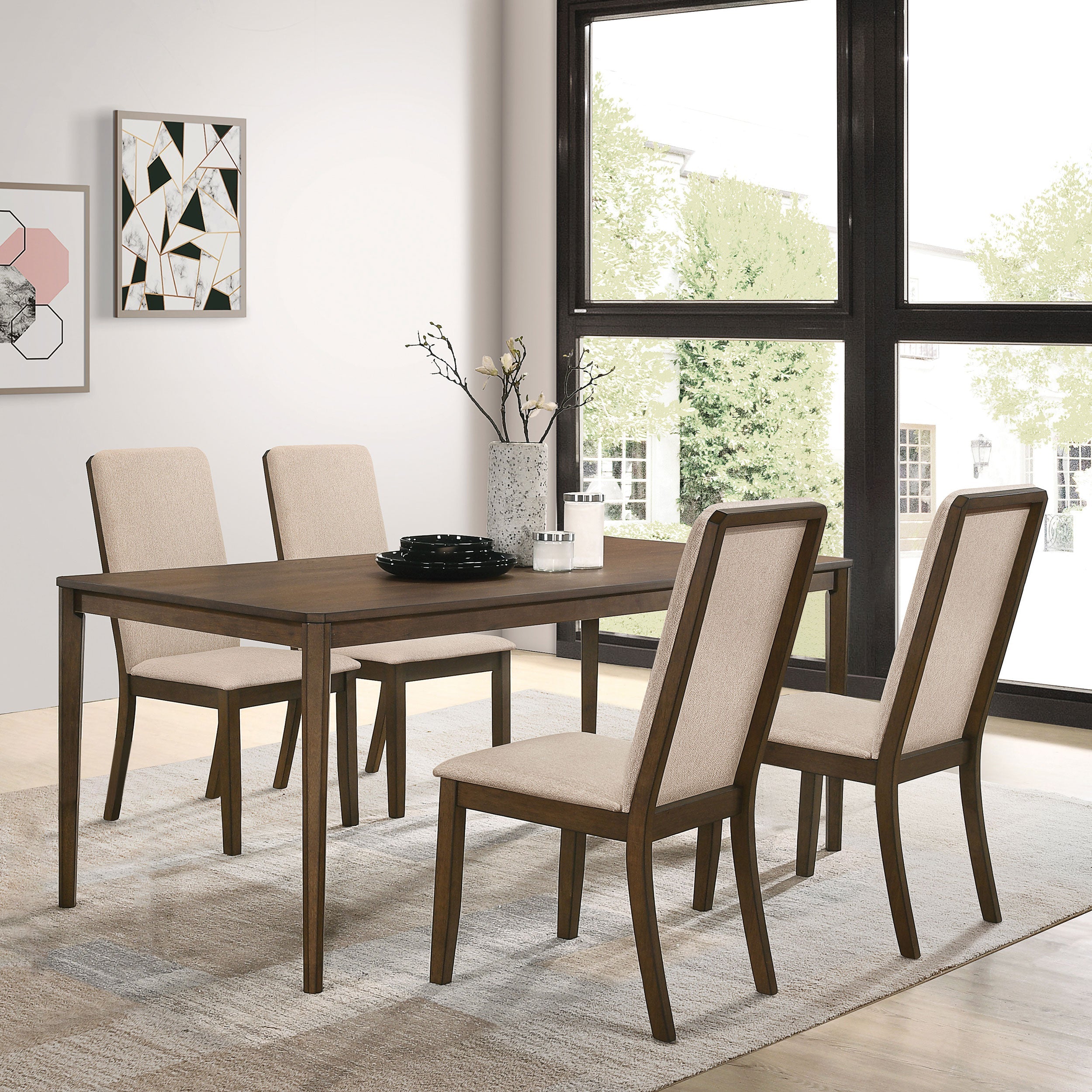 Wethersfield Rectangular Dining Table Set Walnut