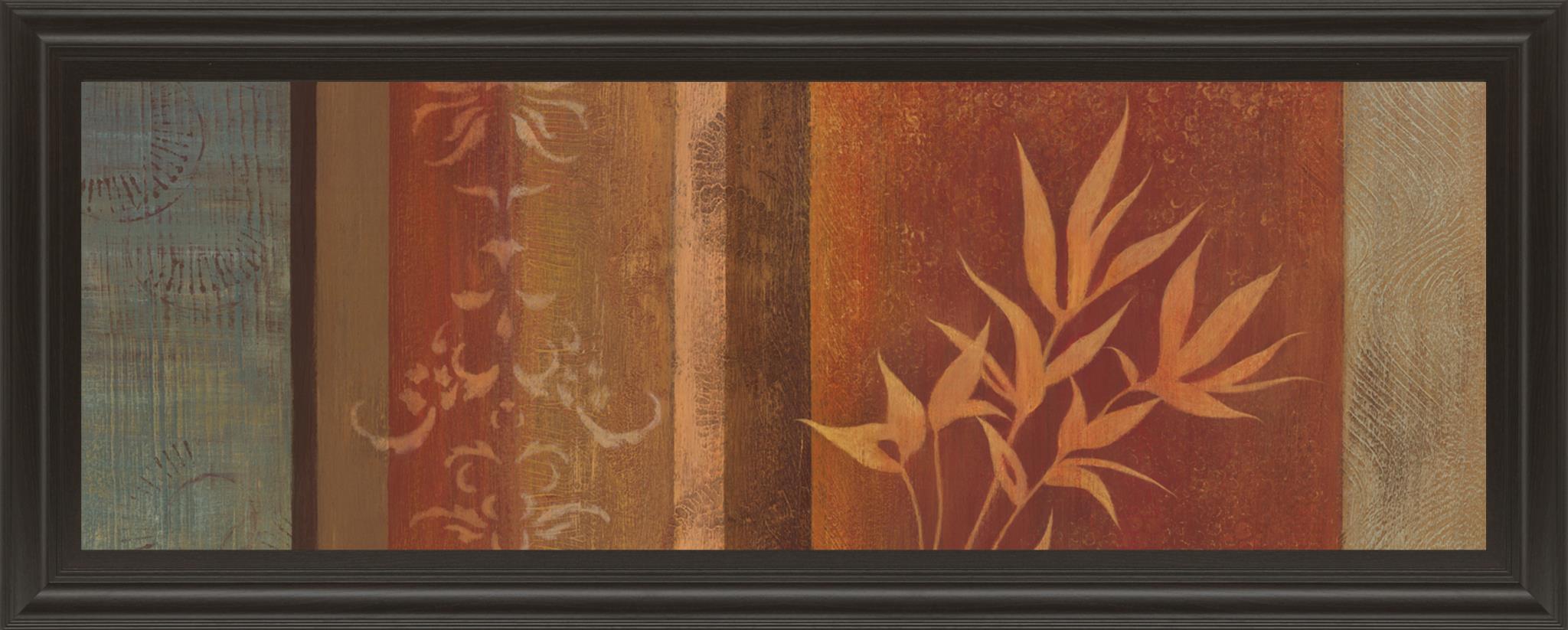 Leaf Silhouette Ii By Jordan Grey 18X42 Framed Print