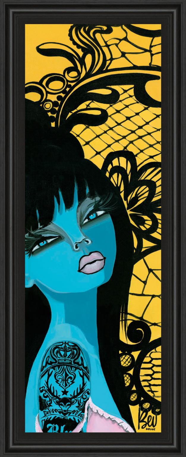 Ink Chiffon I By Bev Hogue 18X42 Framed Print
