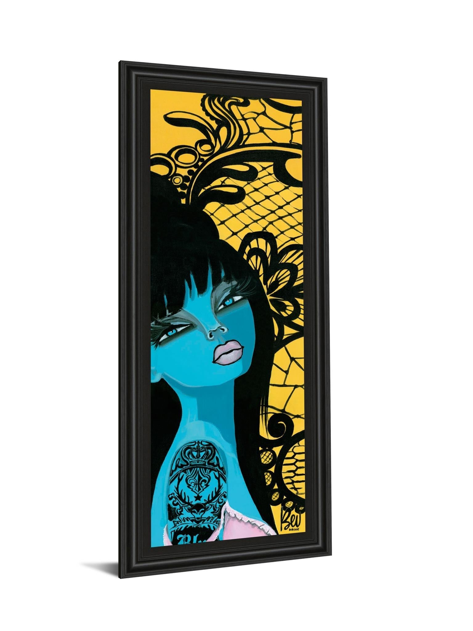 Ink Chiffon I By Bev Hogue 18X42 Framed Print