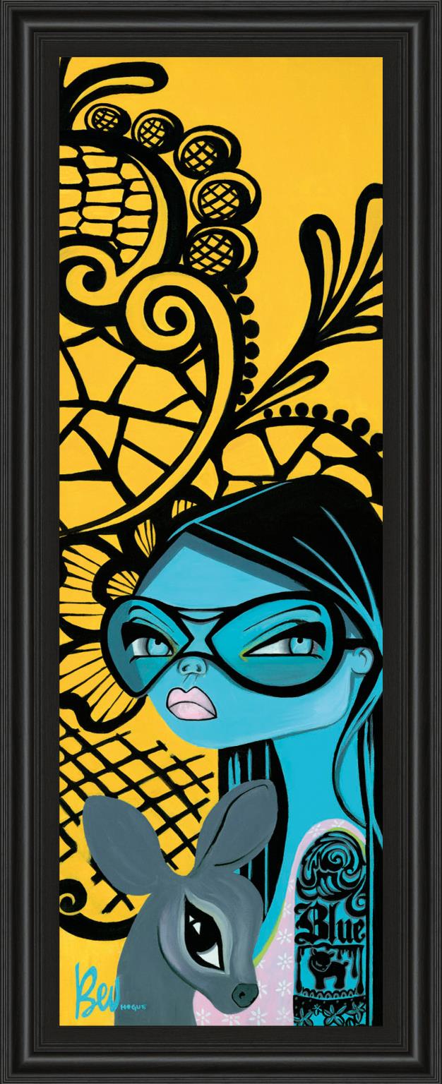 Ink Chiffon Ii By Bev Hogue 18X42 Framed Print