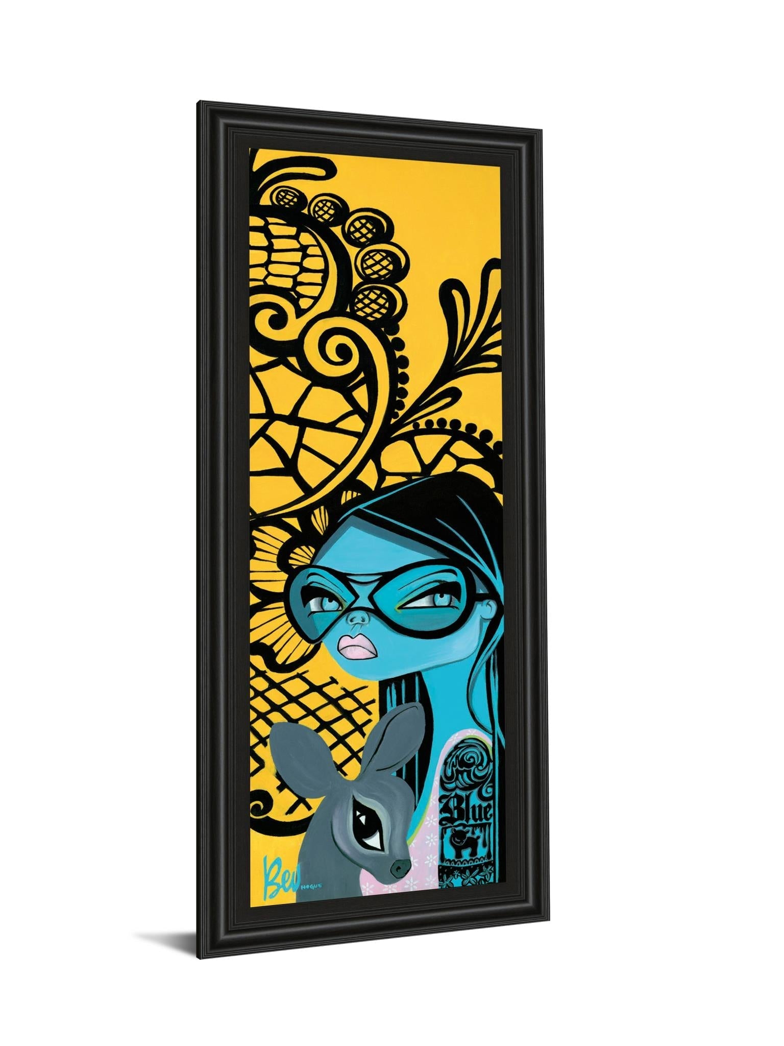Ink Chiffon Ii By Bev Hogue 18X42 Framed Print