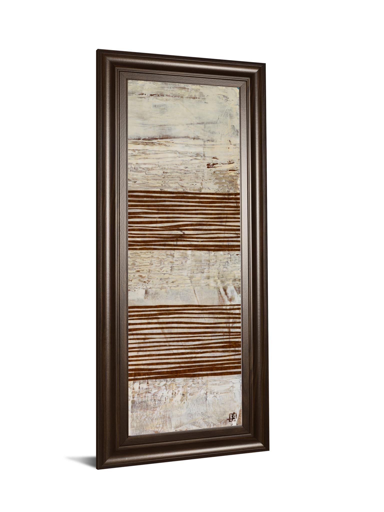 White Stripes Ii By Natalie Avondet 18X42 Framed Print