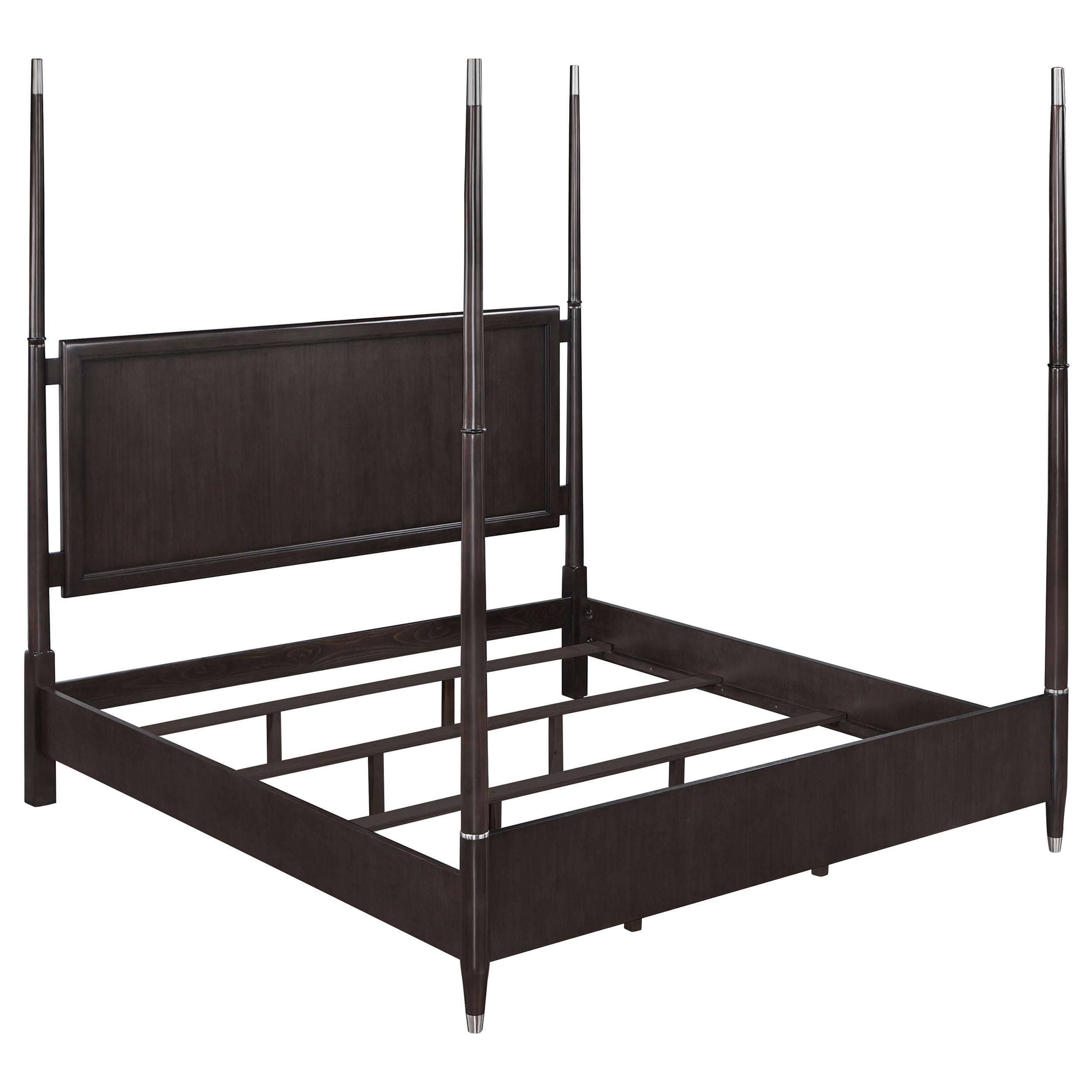 Emberlyn Wood Poster Bed Brown