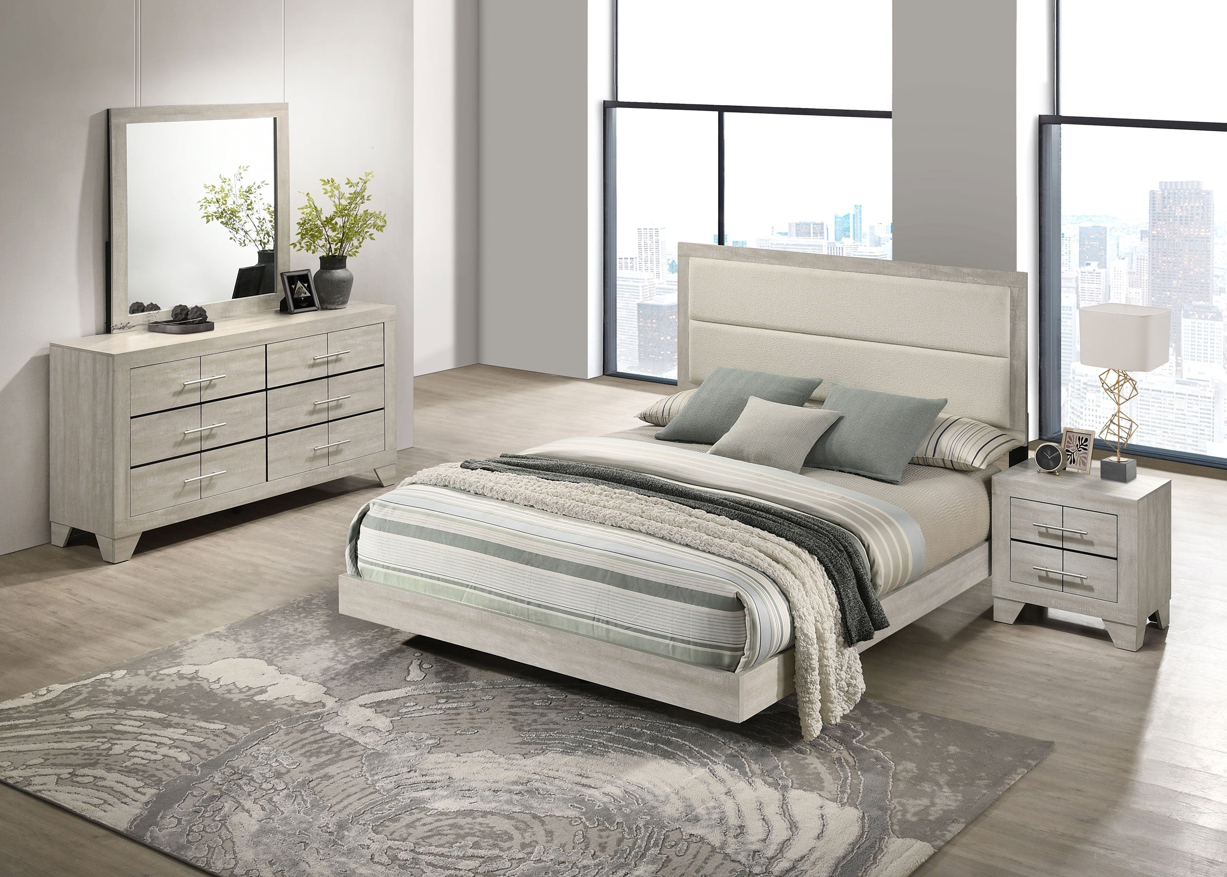 Trenton Bedroom Set Rustic Cream