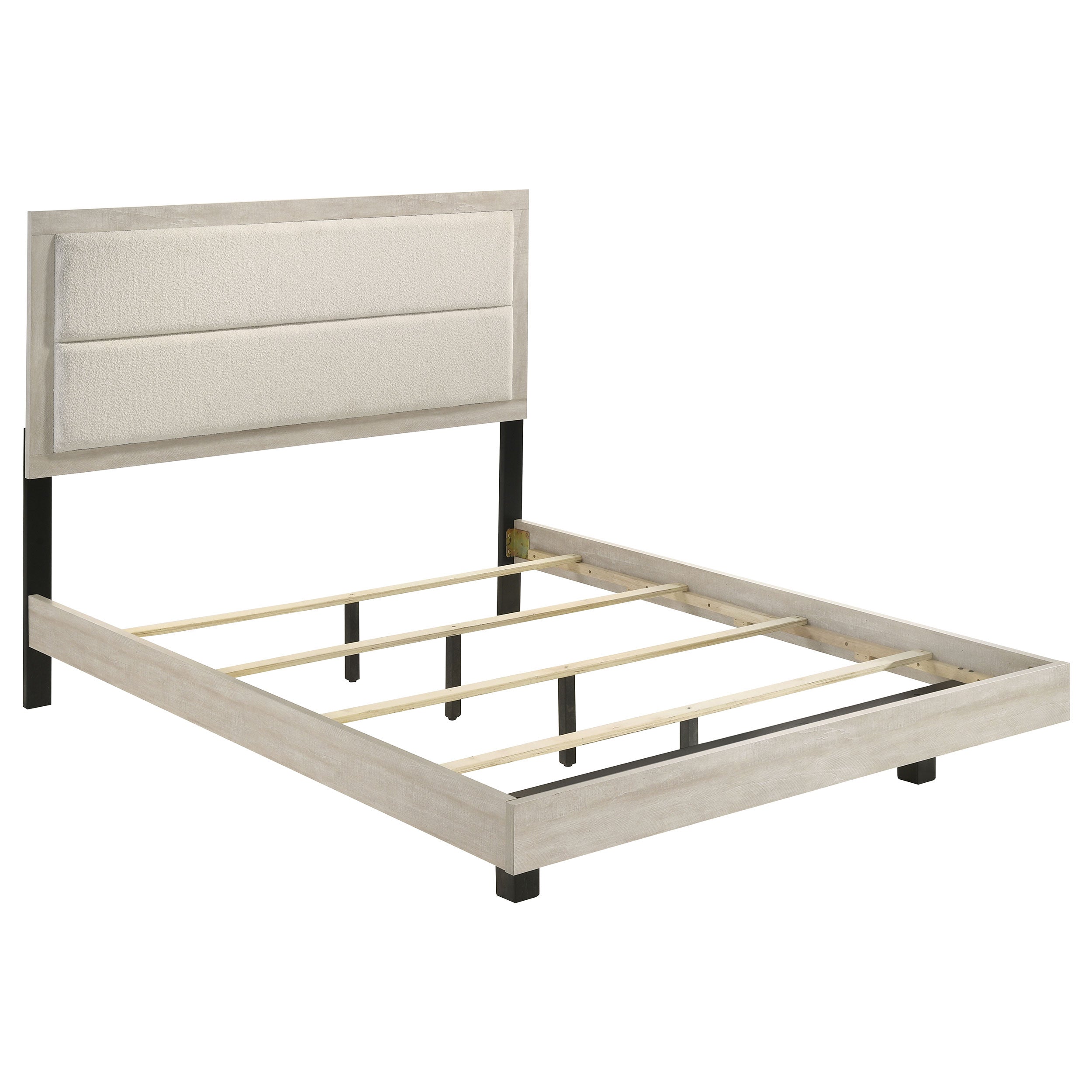 Trenton 54-inch Wood Panel Bed Rustic Cream