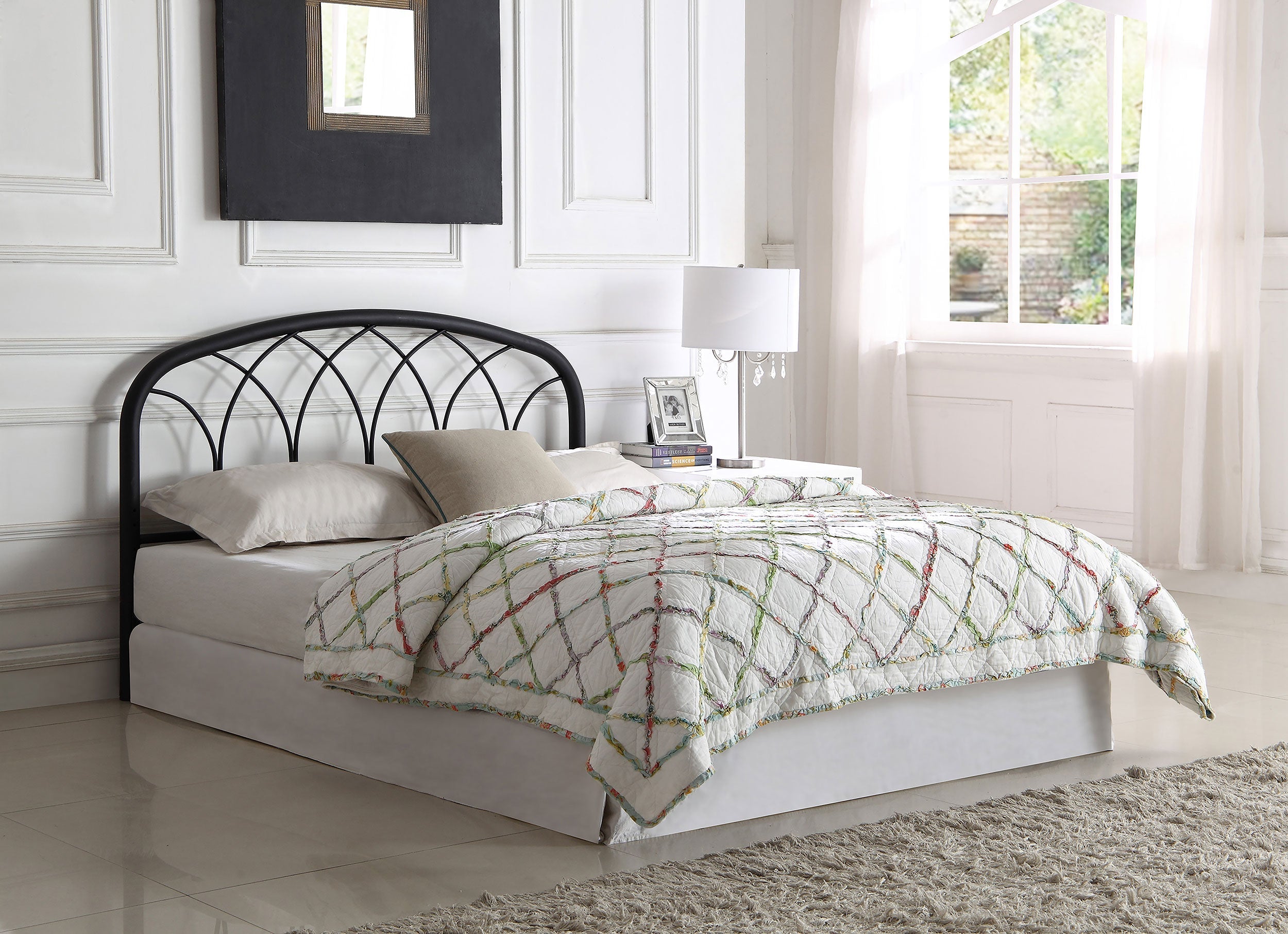 Anderson Metal or Open Frame Headboard Black