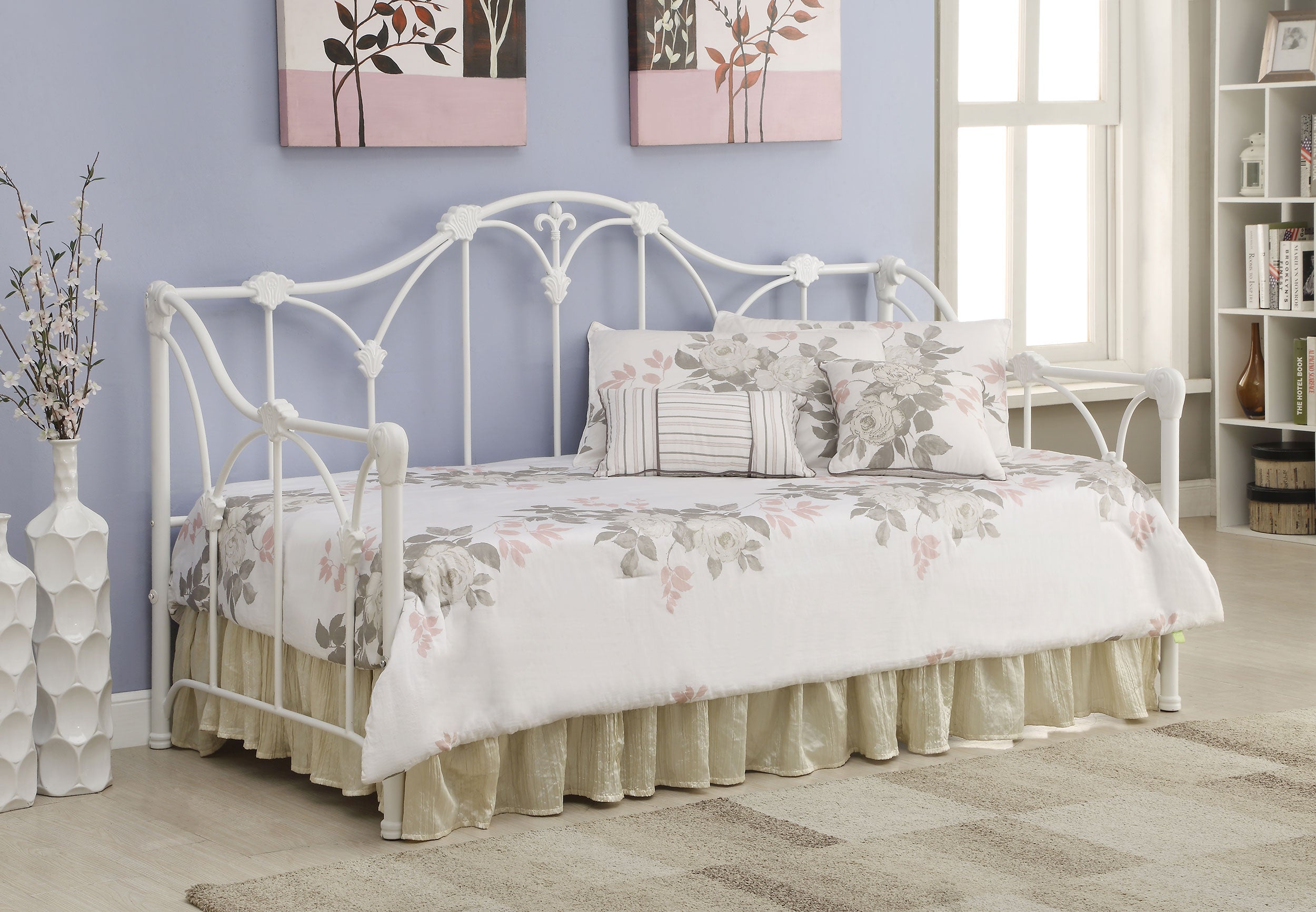 Halladay Metal Daybed White