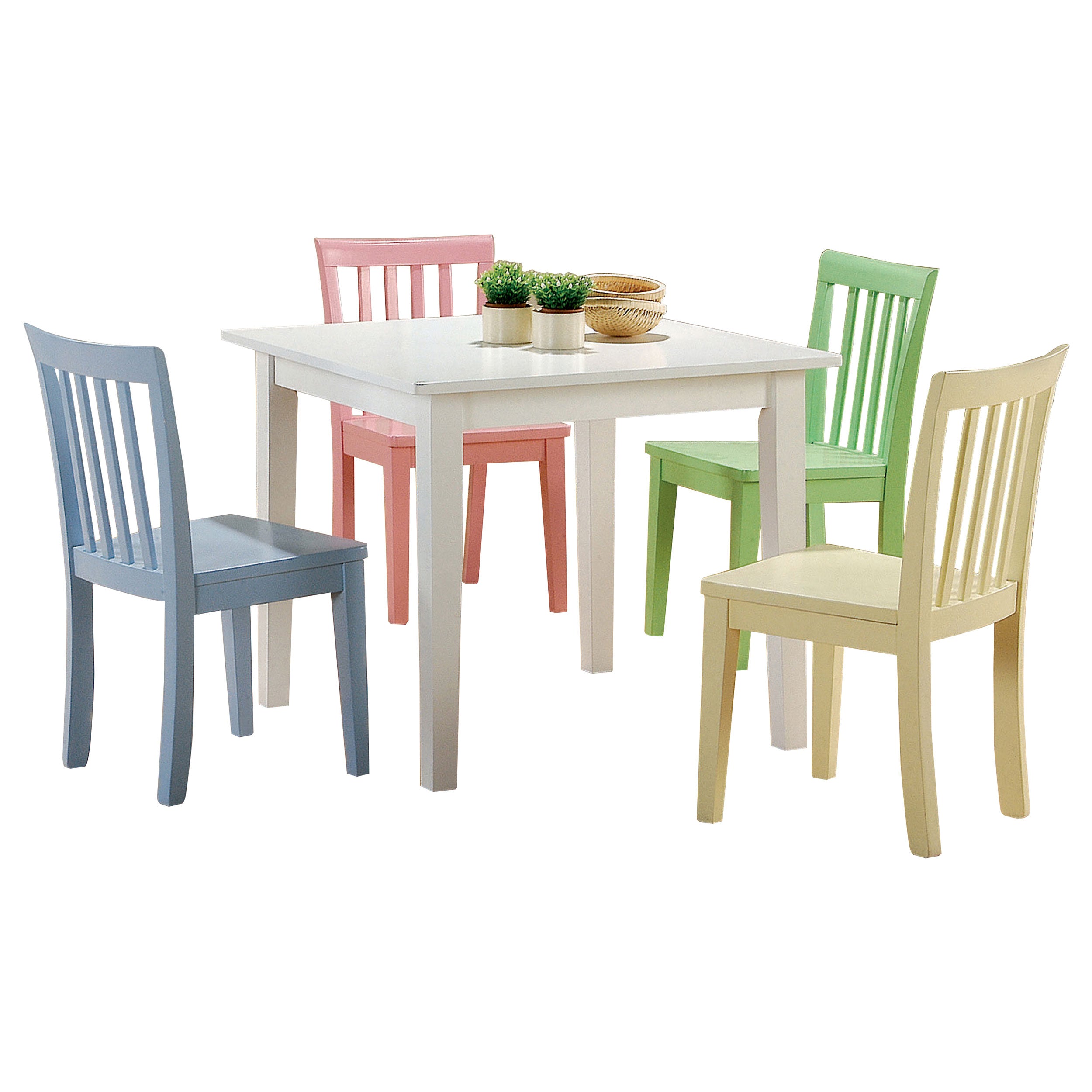 Rory Kids Table and Chairs Set Multi Color