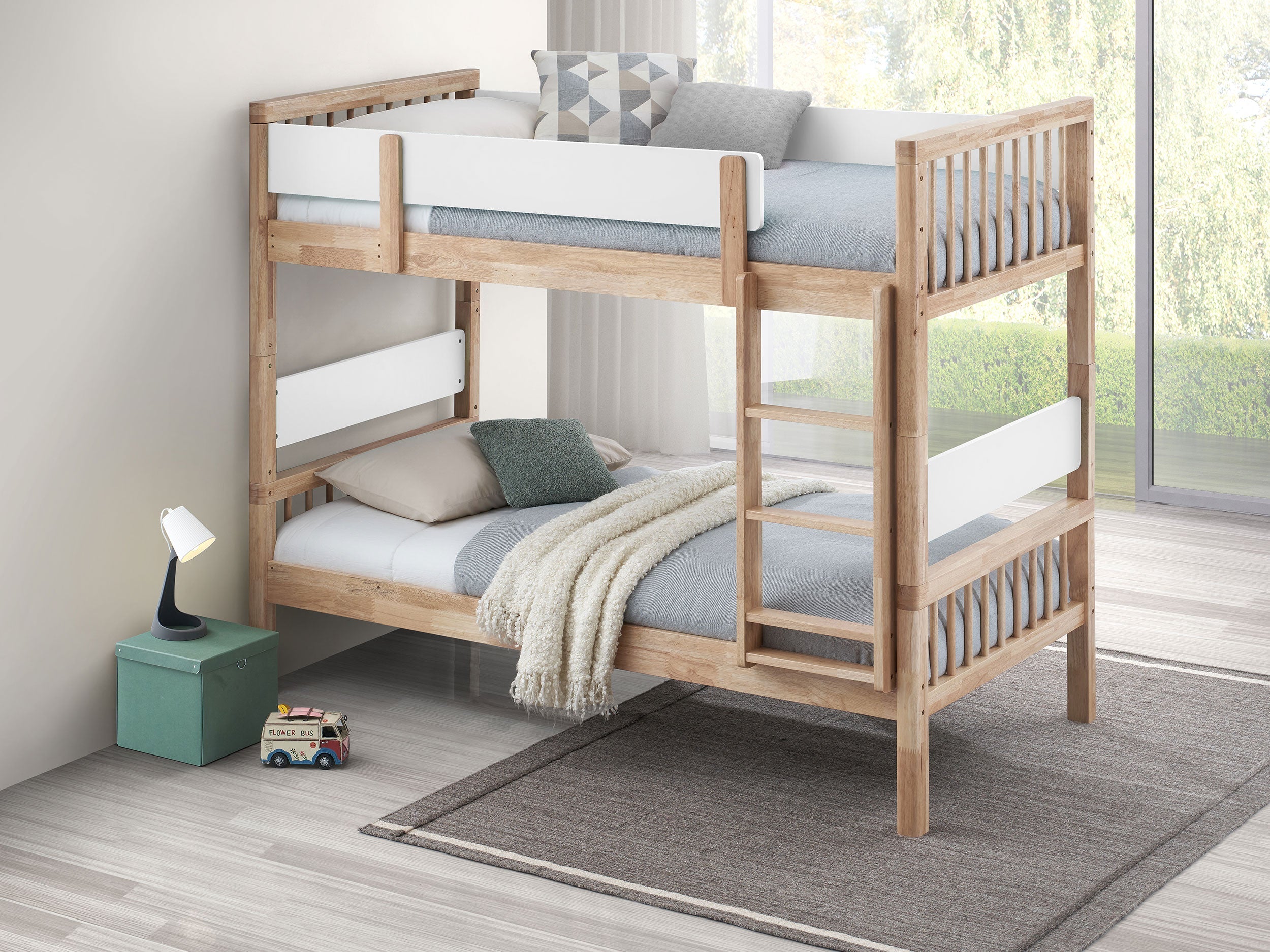 Dakota Wood Over Bunk Bed Natural