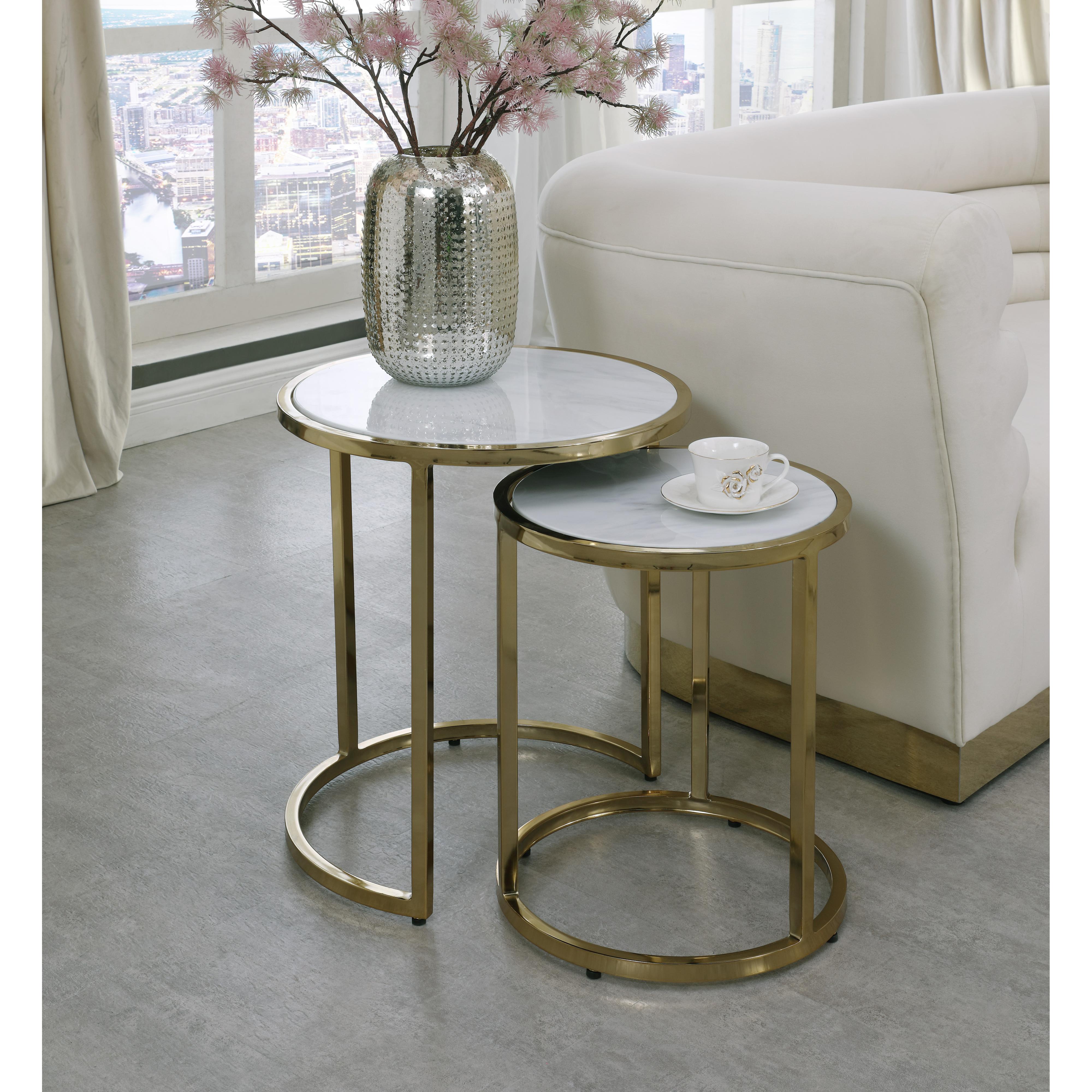 Meridian Massimo Gold End Table