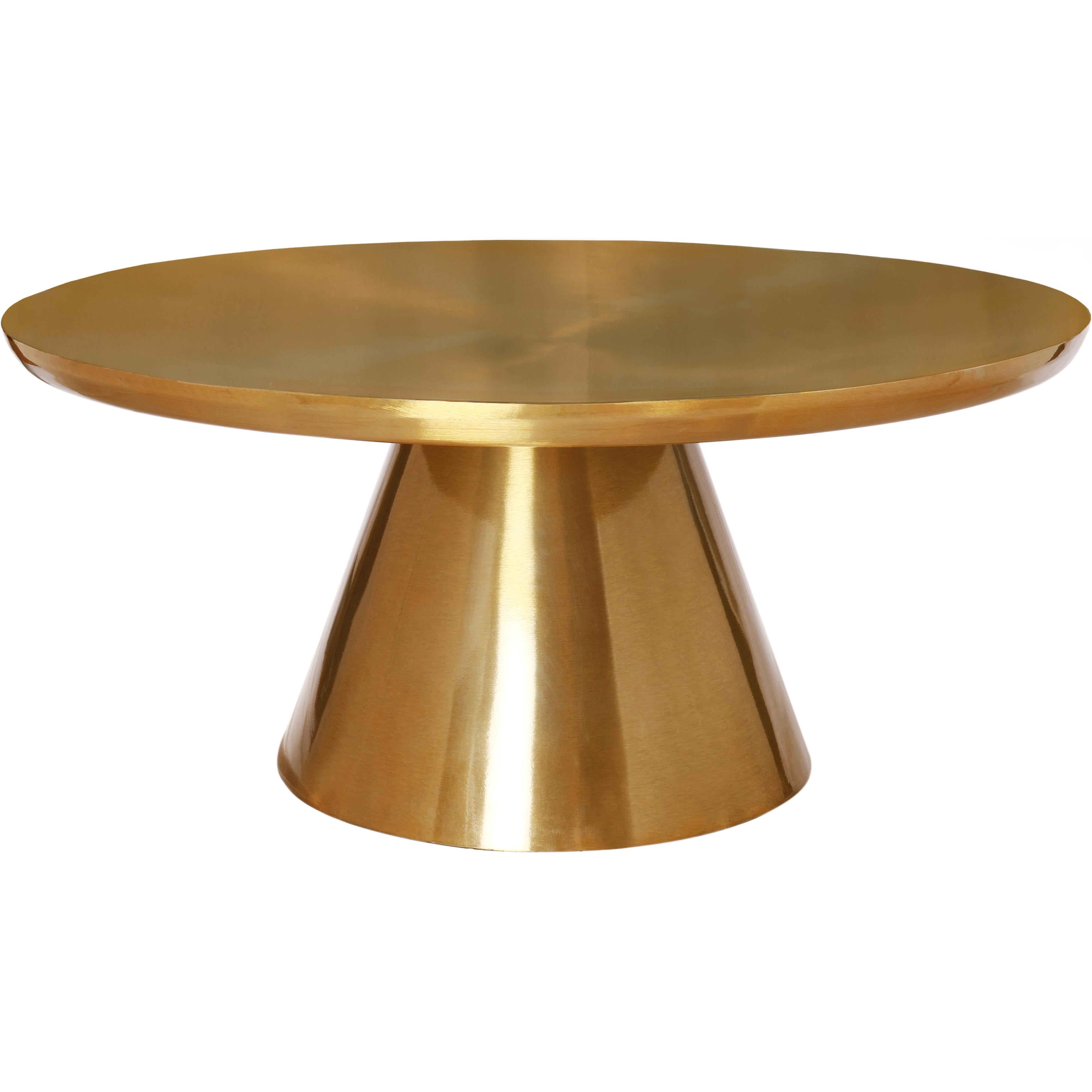 Meridian Martini Brushed Gold Coffee Table