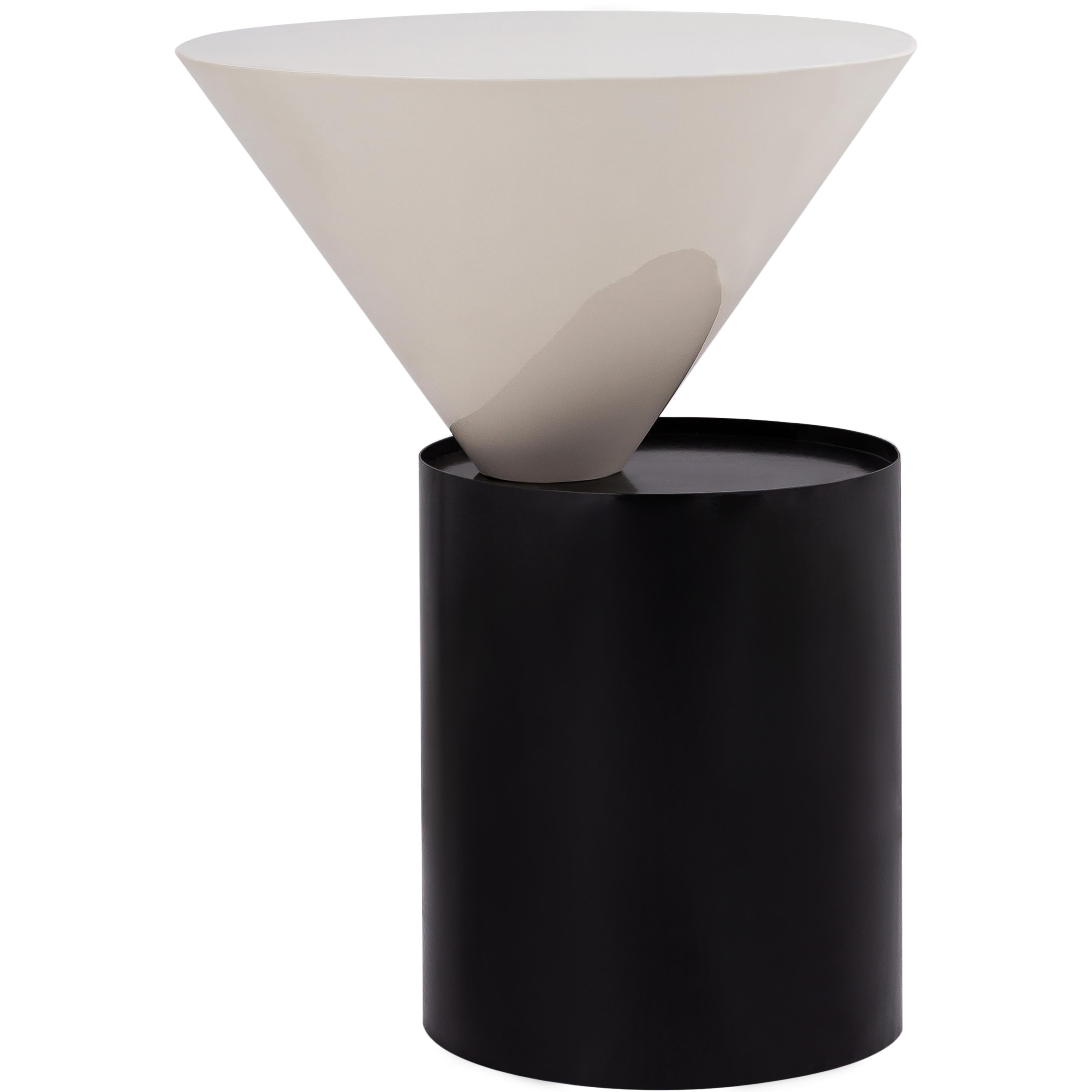 Meridian Damon White End Table