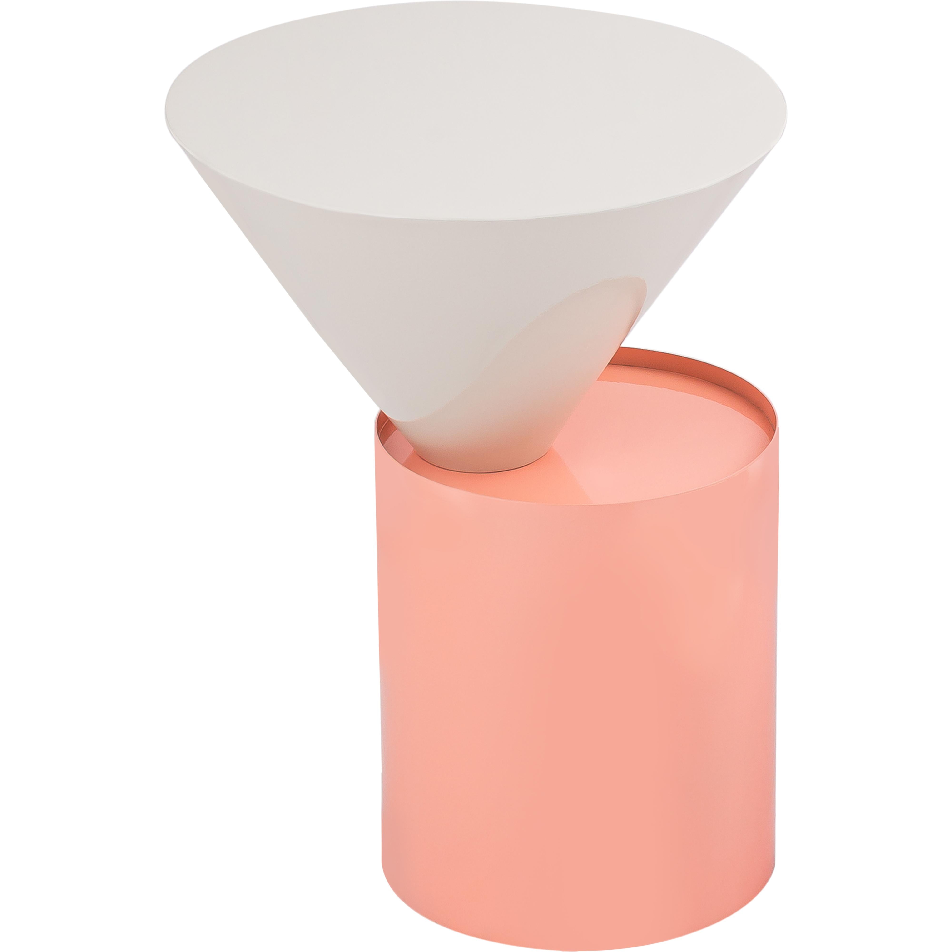 Meridian Damon White End Table