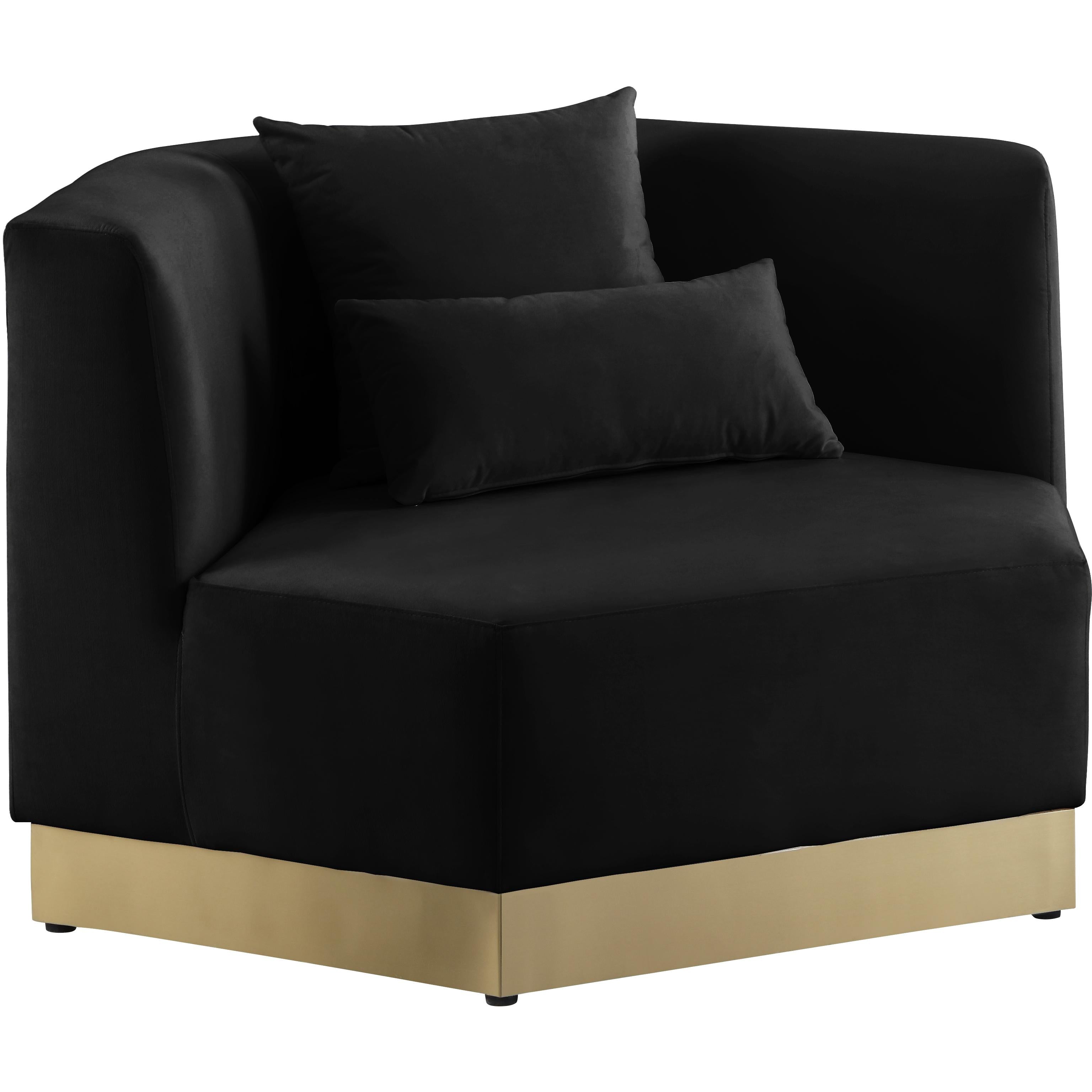 Meridian Marquis Black Velvet Chair