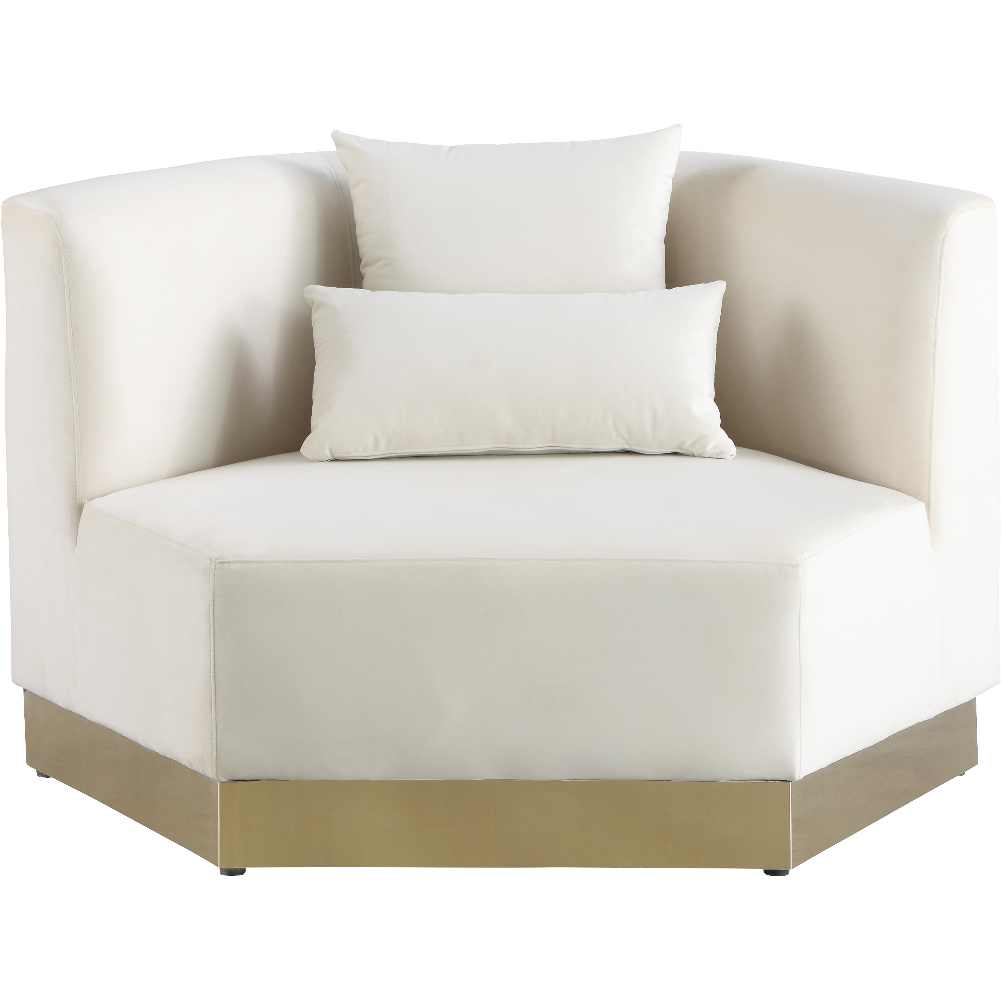 Meridian Marquis Cream Velvet Chair