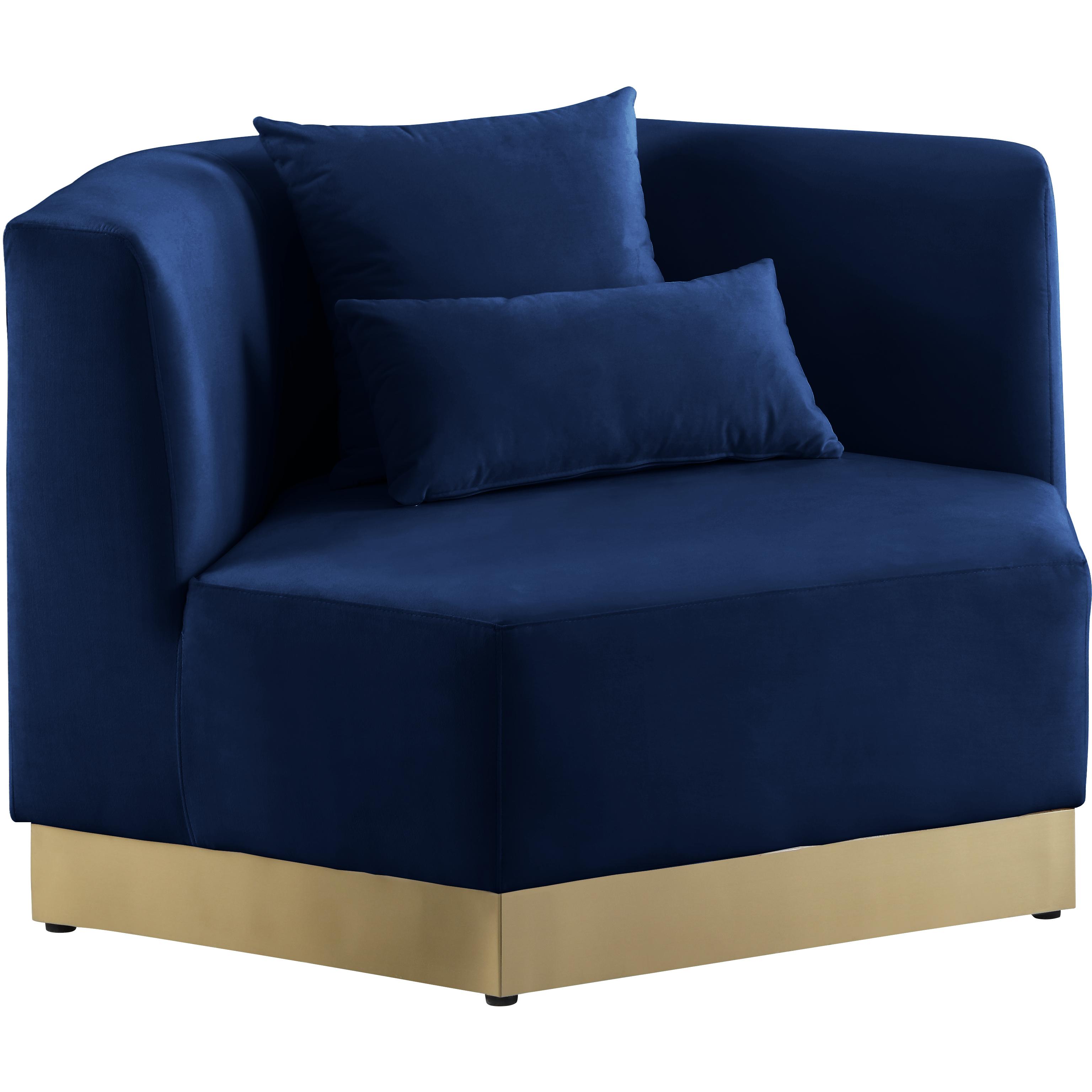 Meridian Marquis Navy Velvet Chair