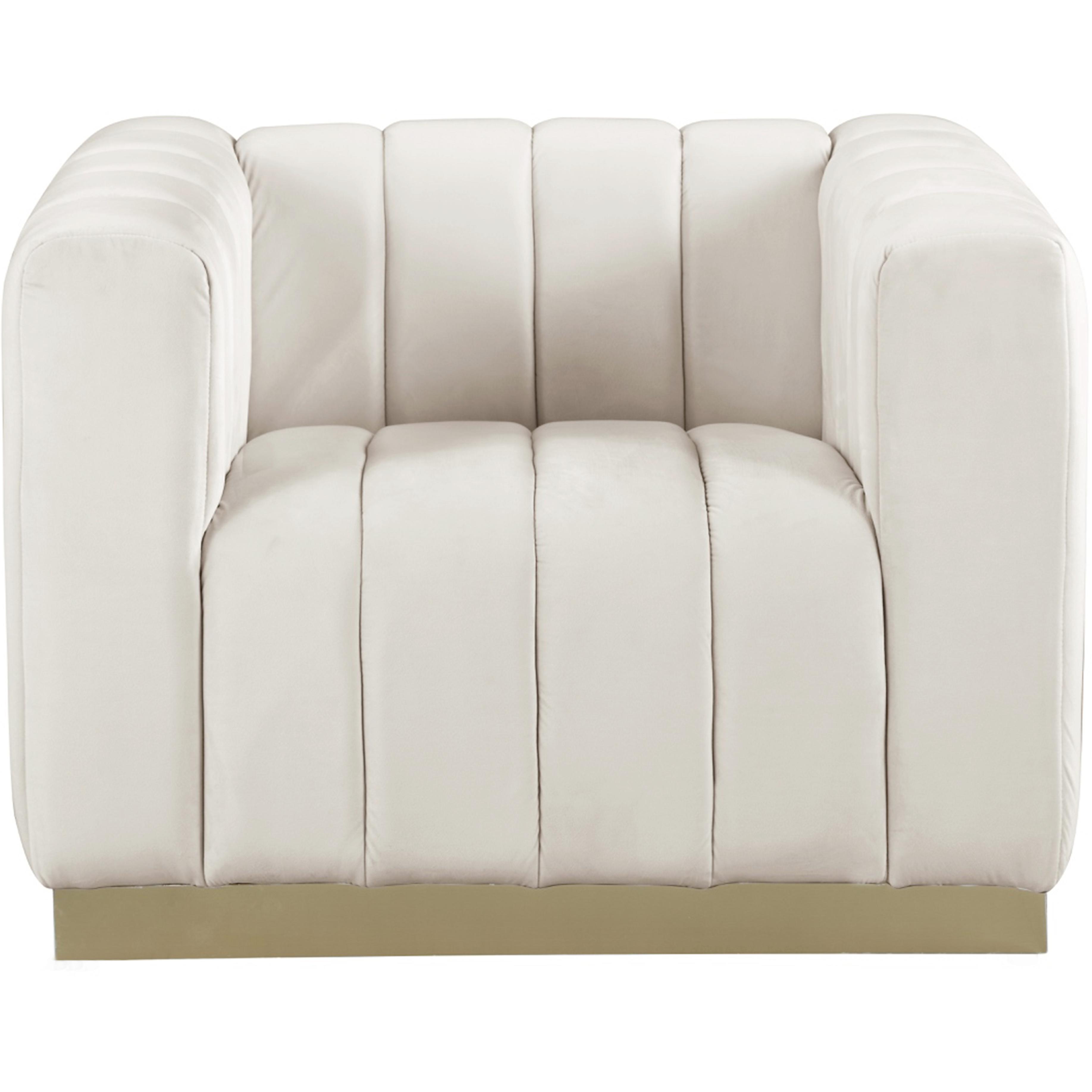 Meridian Marlon Cream Velvet Chair
