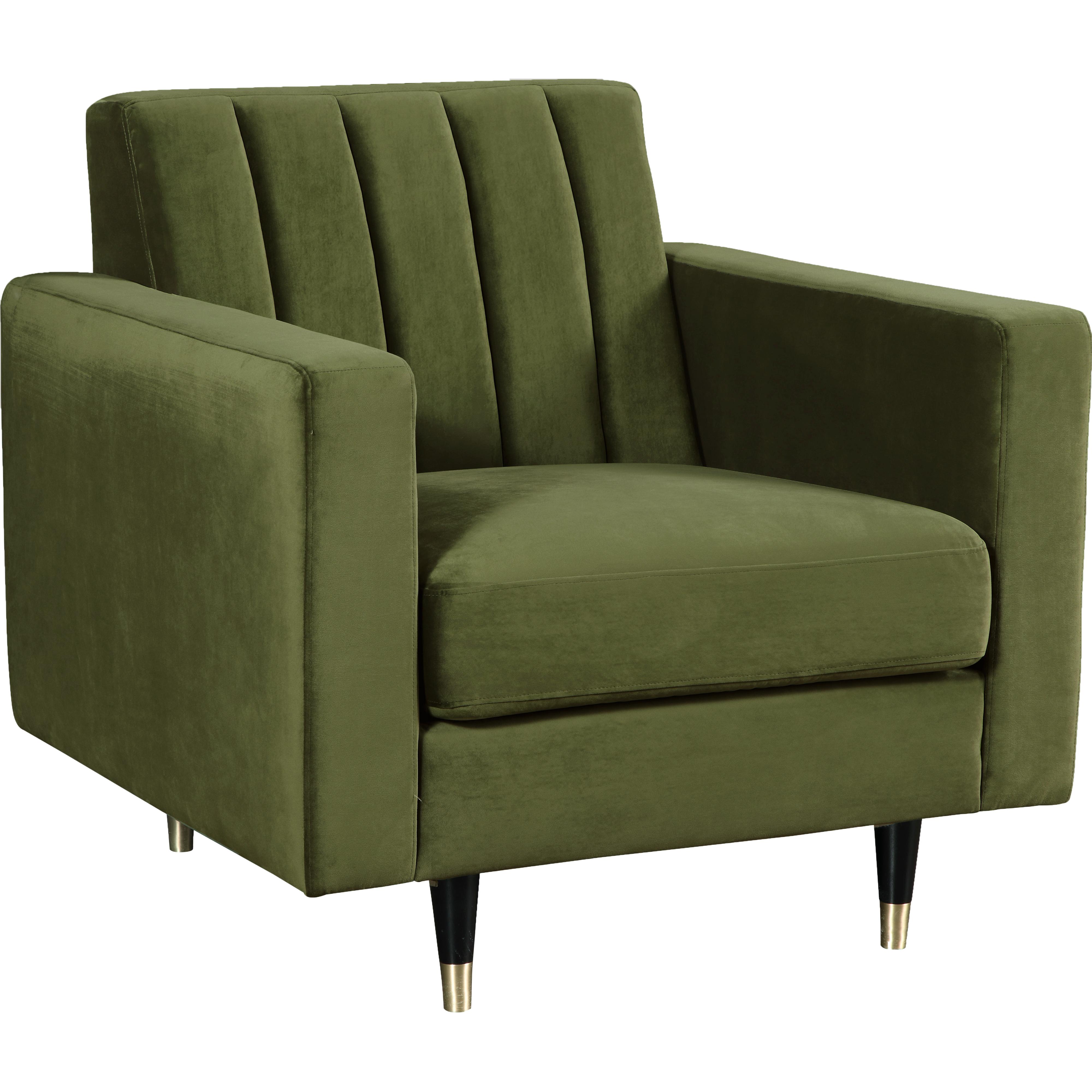 Meridian Lola Olive Velvet Chair