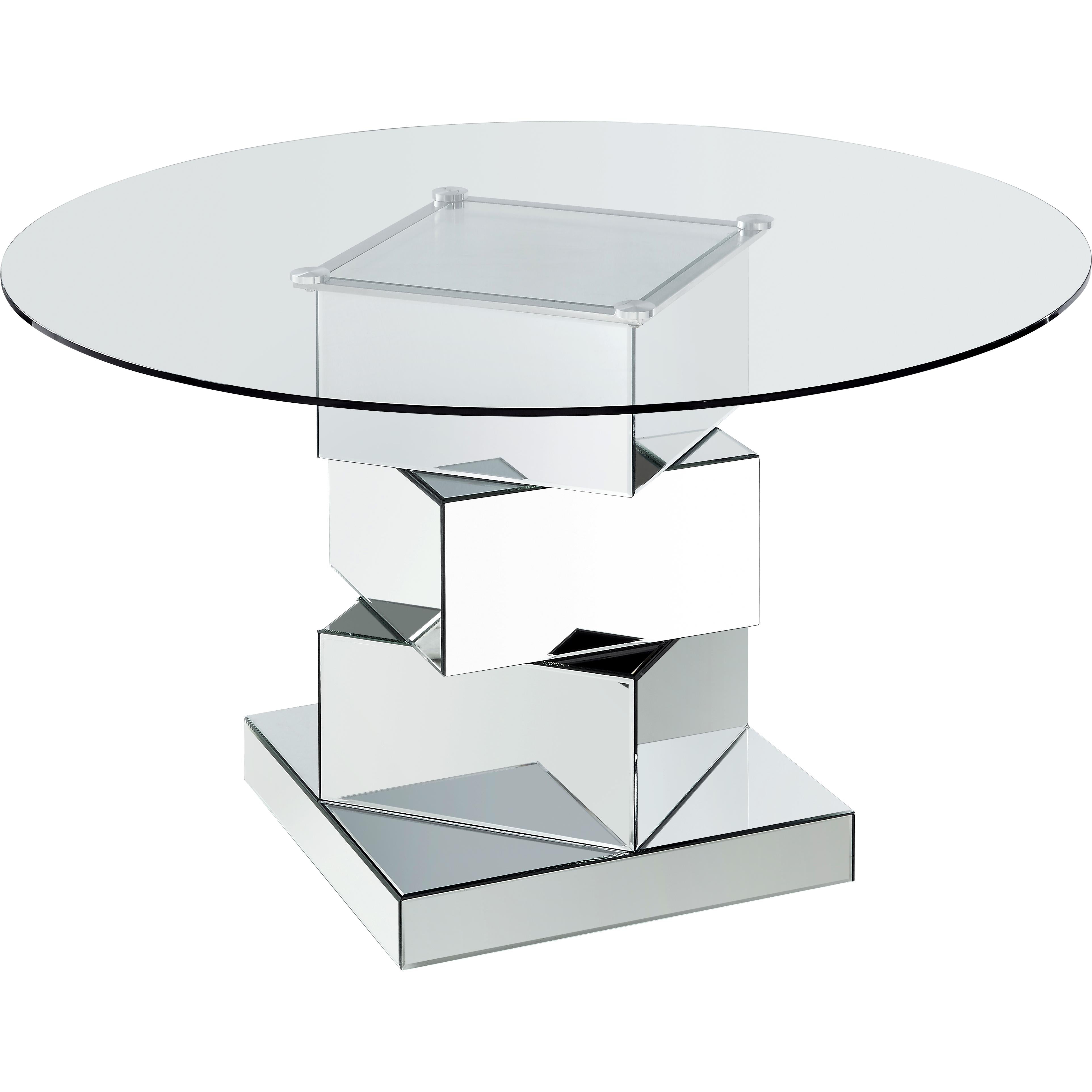Meridian Haven Chrome Dining Table