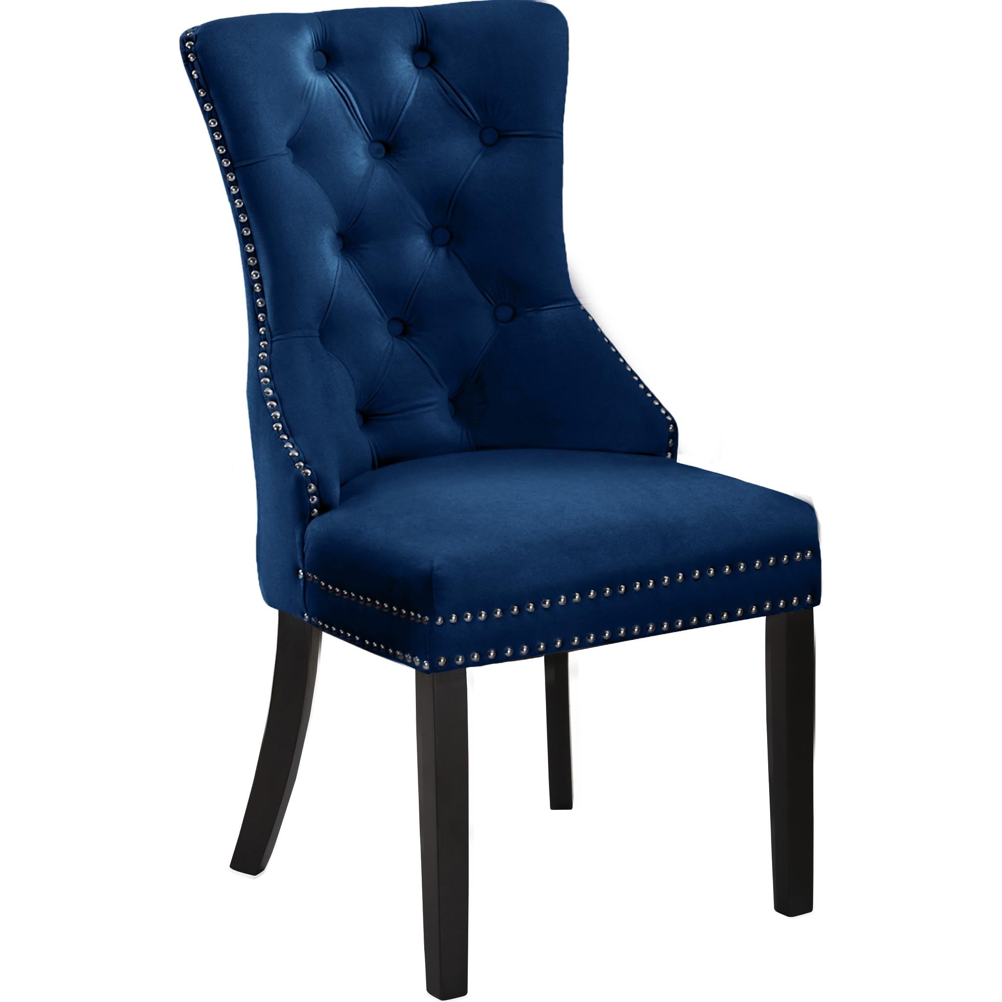 Meridian Nikki Navy Velvet Dining Chair