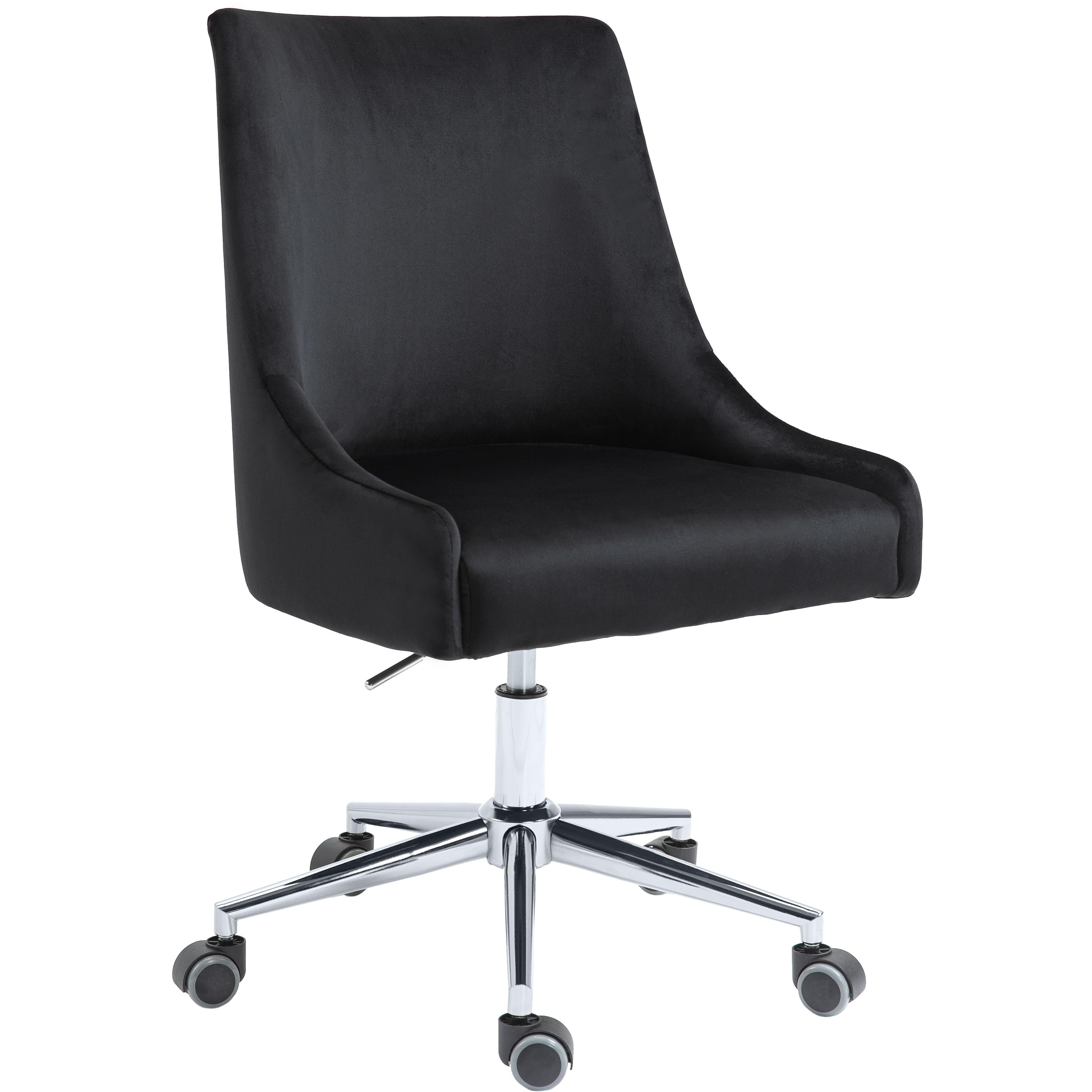 Meridian Karina Black Velvet Office Chair