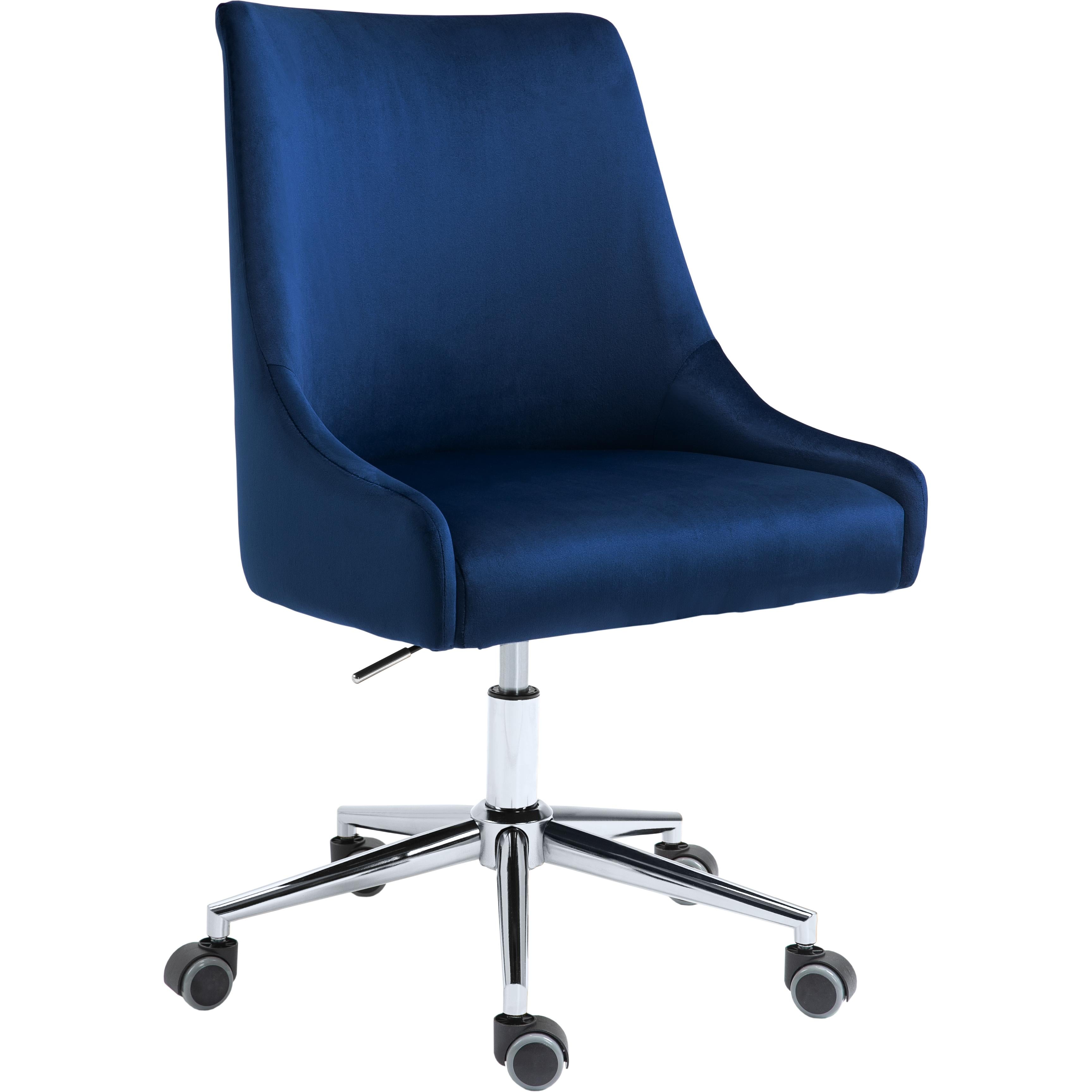 Meridian Karina Navy Velvet Office Chair