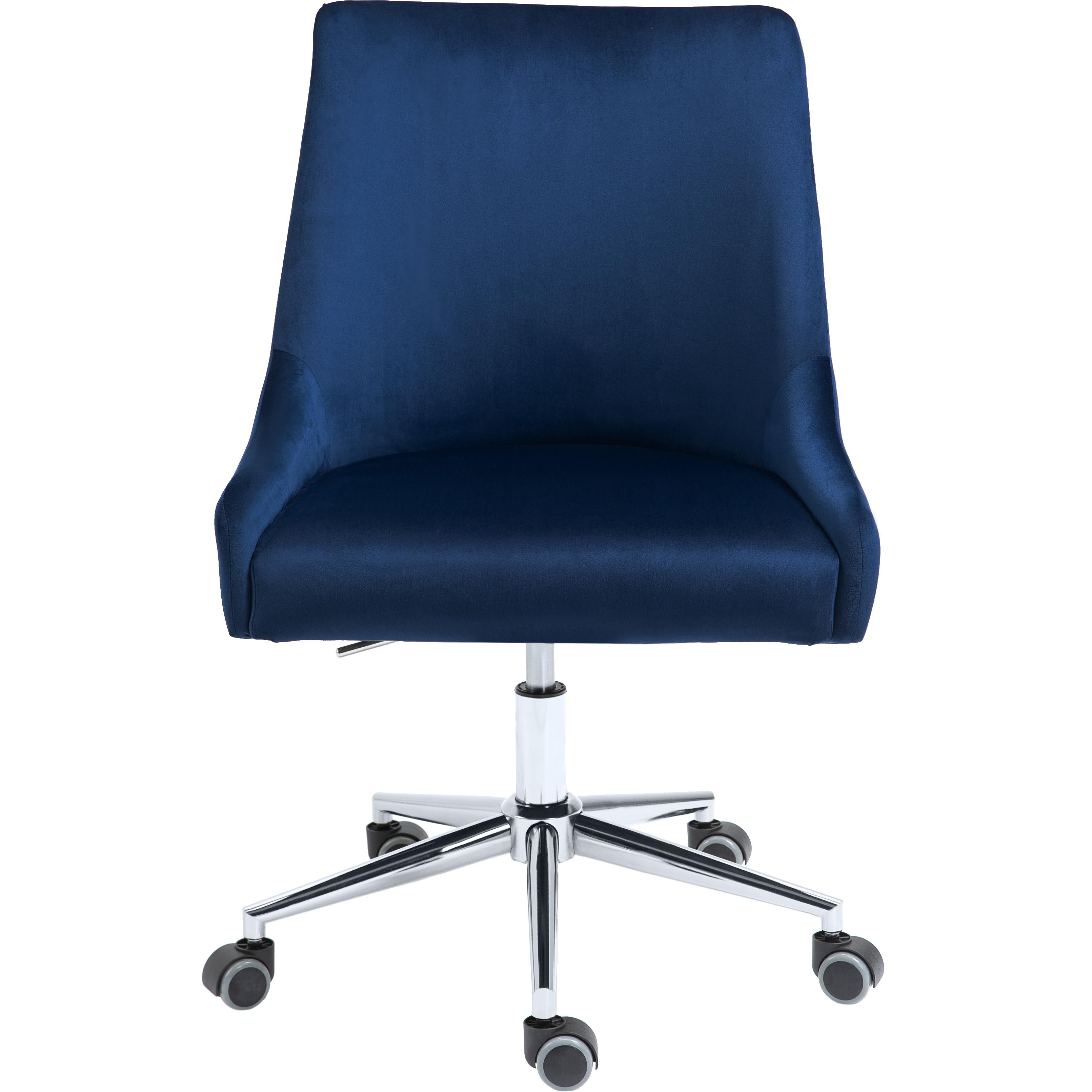 Meridian Karina Navy Velvet Office Chair