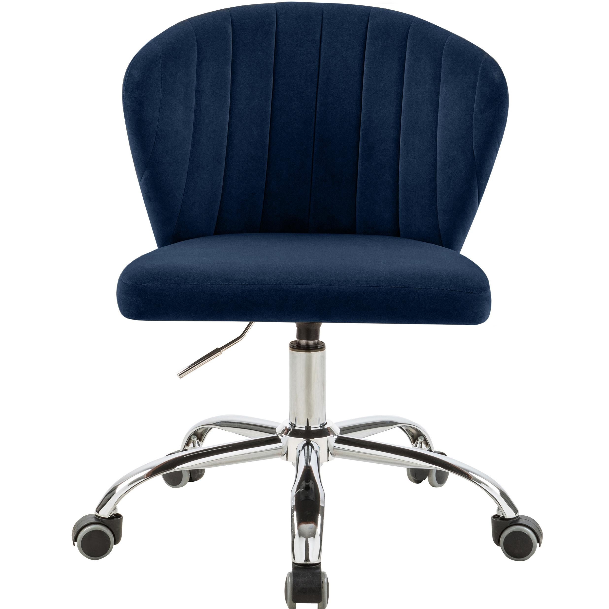 Meridian Finley Navy Velvet Office Chair