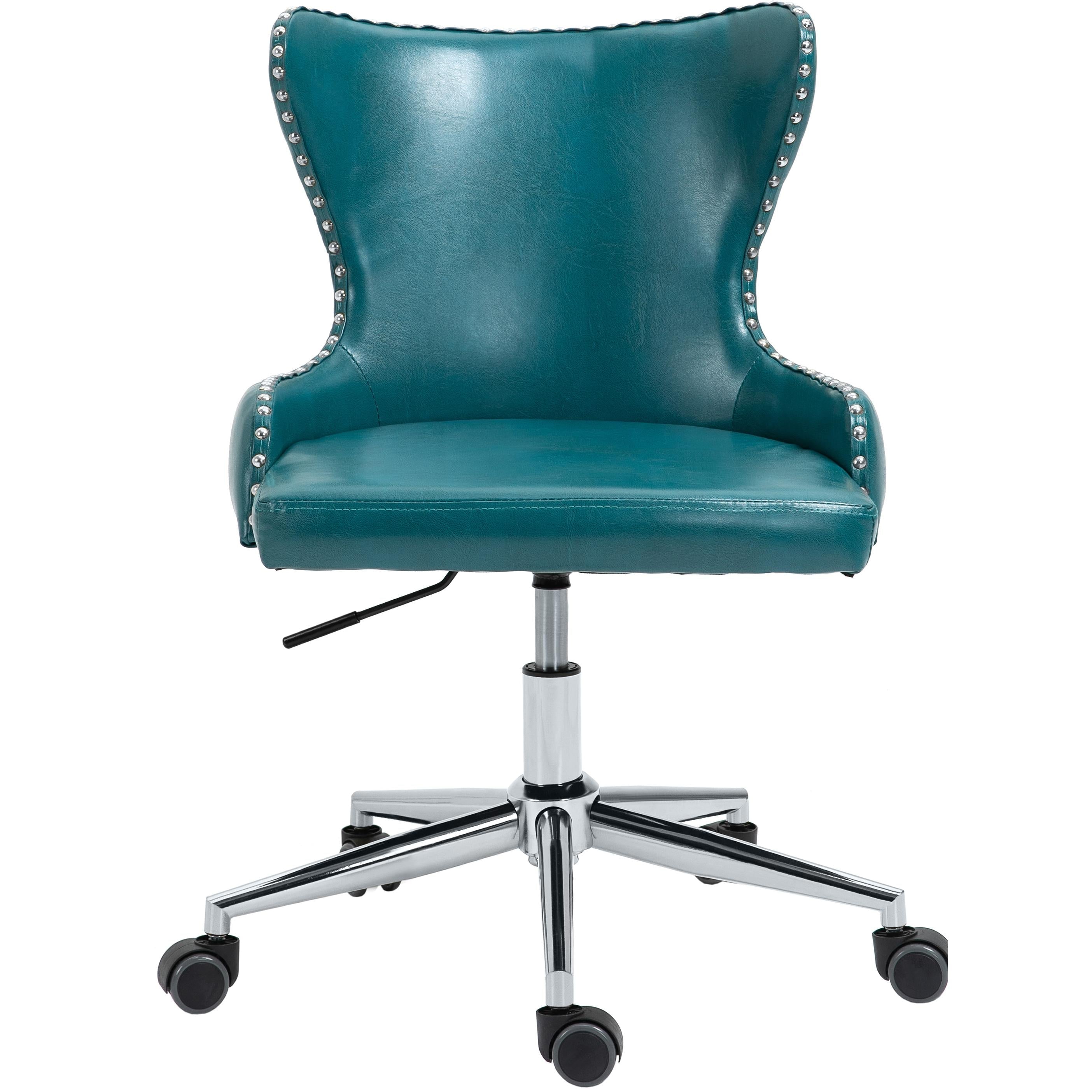 Meridian Hendrix Blue Vegan Leather Office Chair