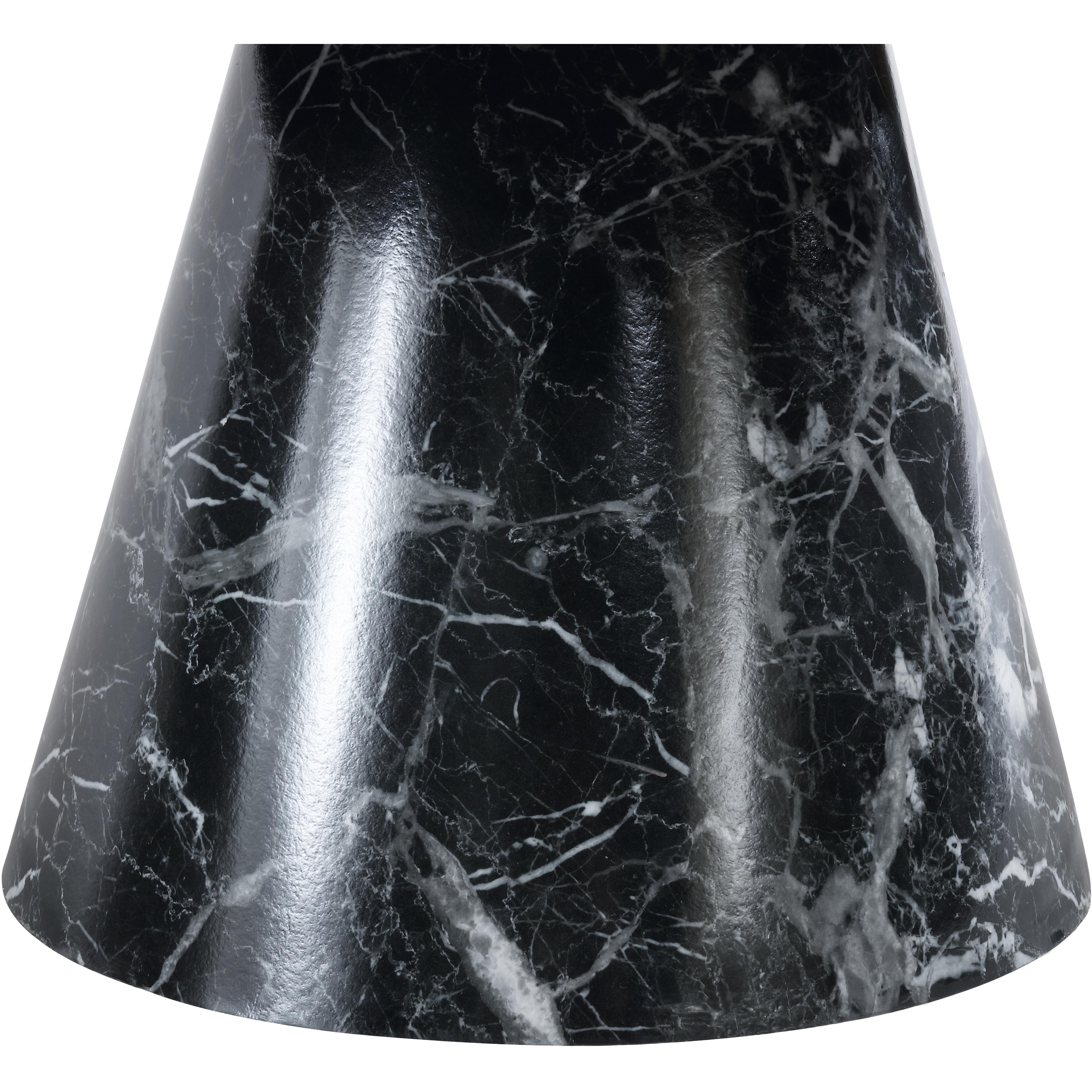 Meridian Omni Black Faux Marble Coffee Table