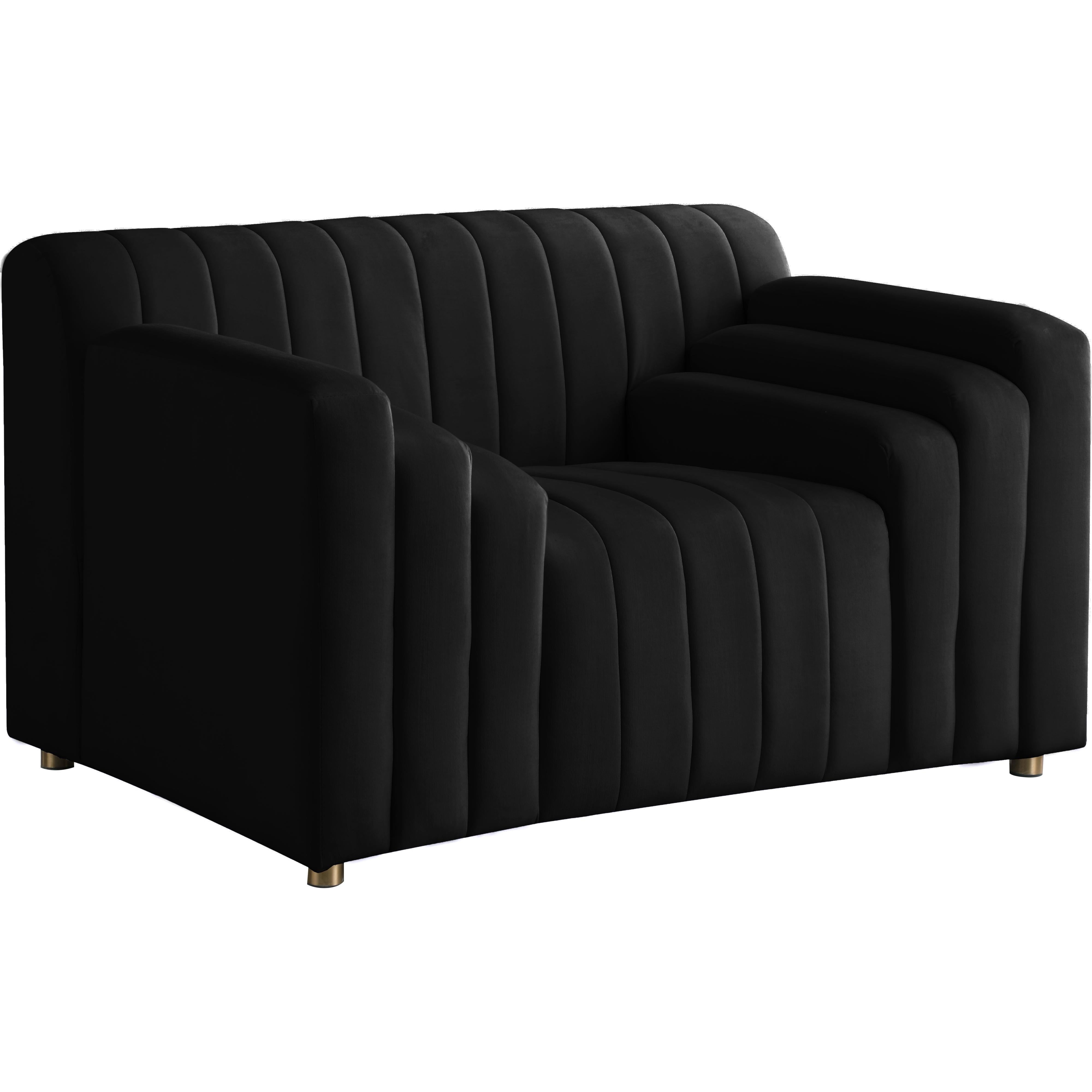 Meridian Naya Black Velvet Chair