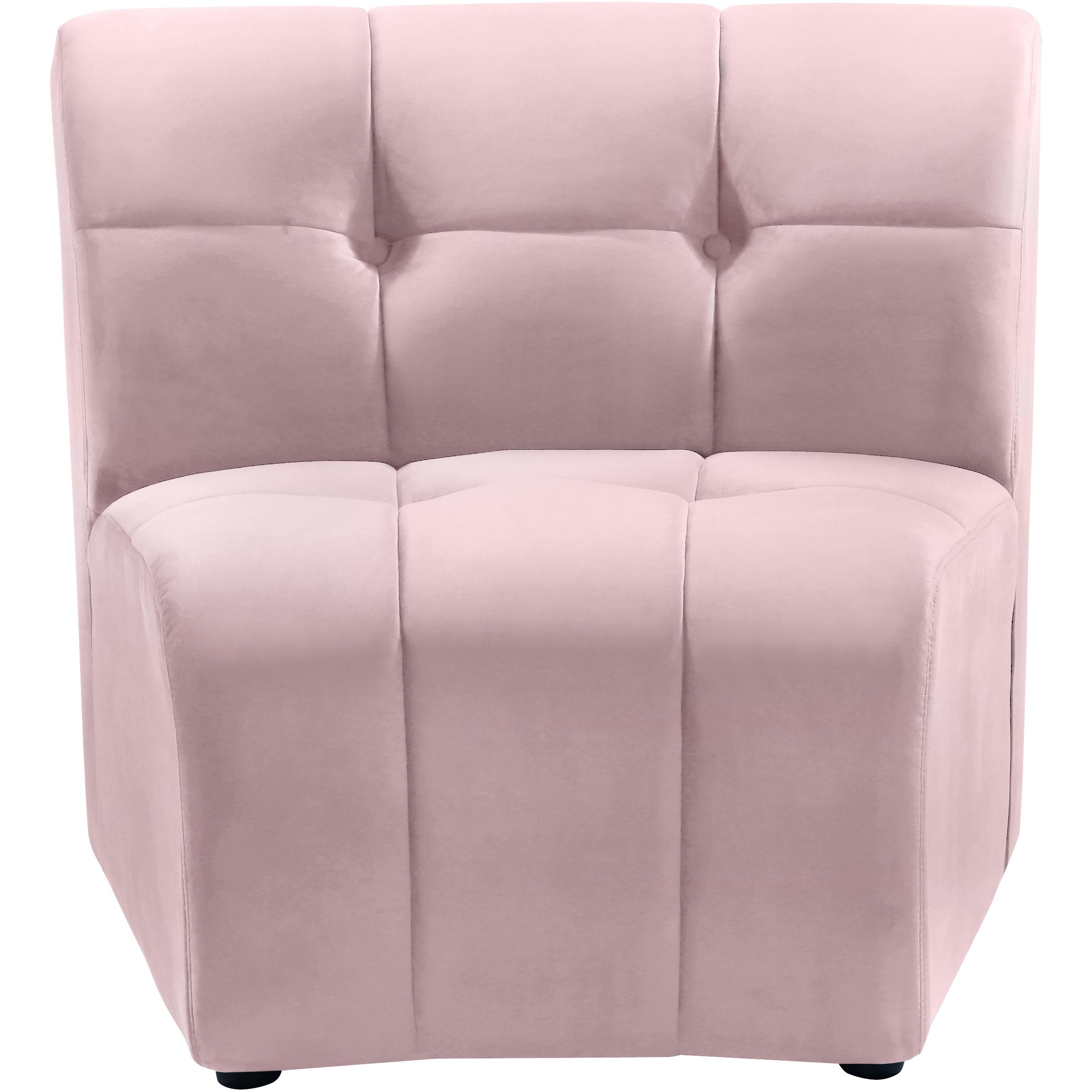 Meridian Limitless Pink Velvet Modular Chair