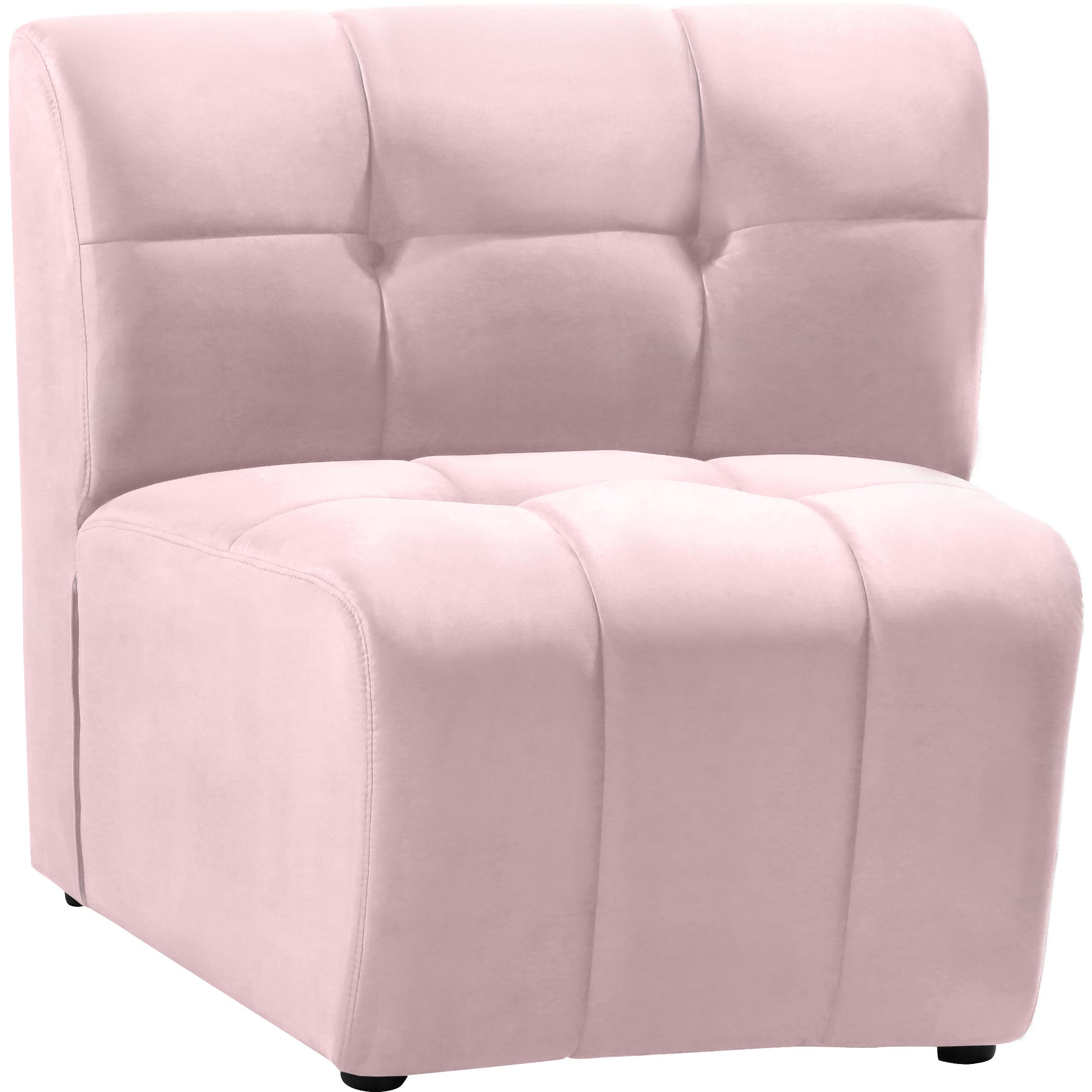 Meridian Limitless Pink Velvet Modular Chair