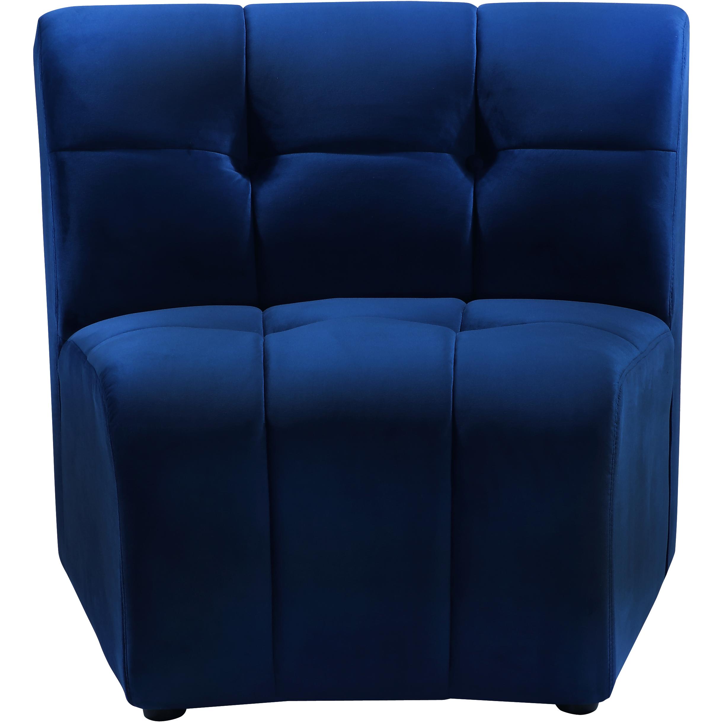 Meridian Limitless Navy Velvet Modular Chair