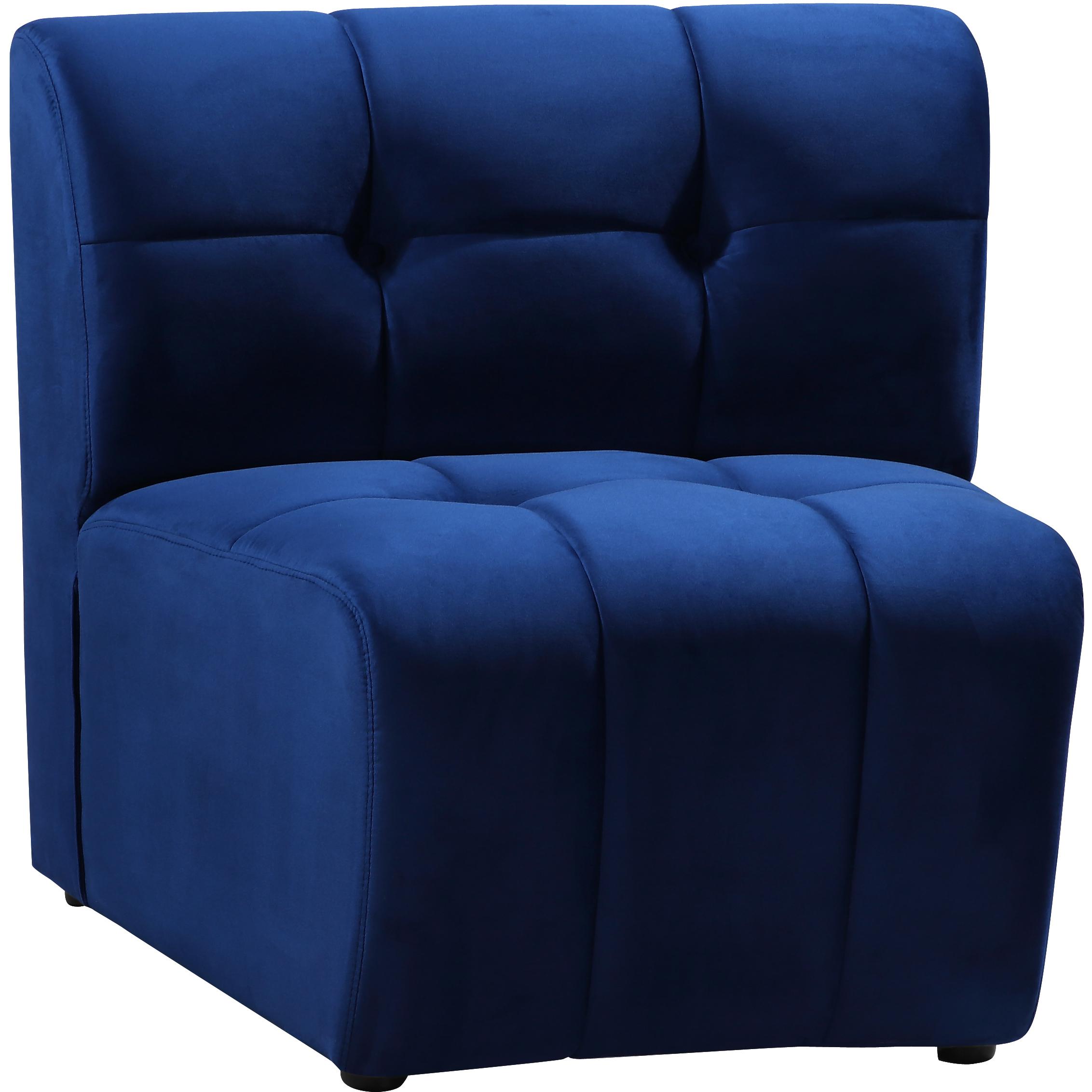 Meridian Limitless Navy Velvet Modular Chair