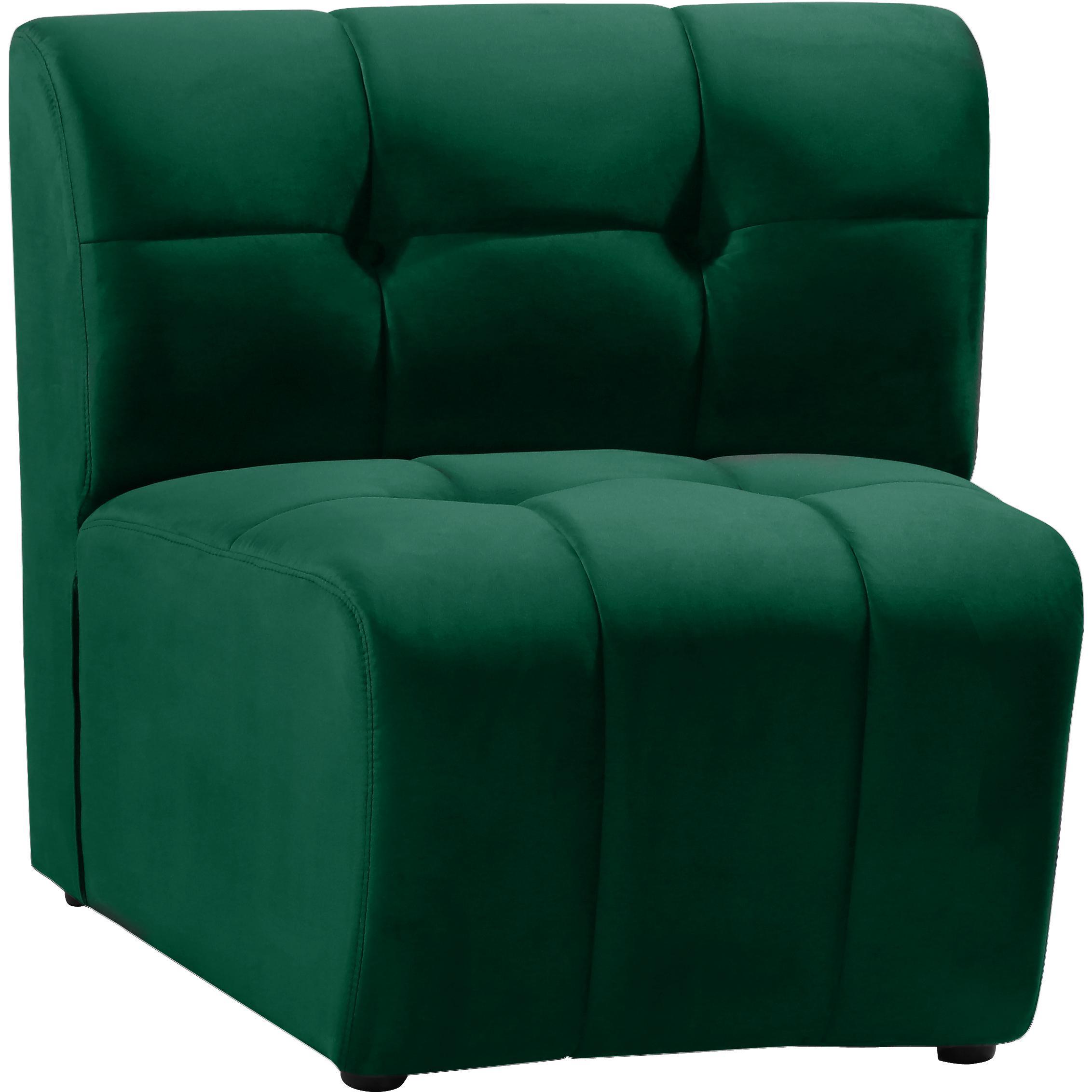 Meridian Limitless Green Velvet Modular Chair
