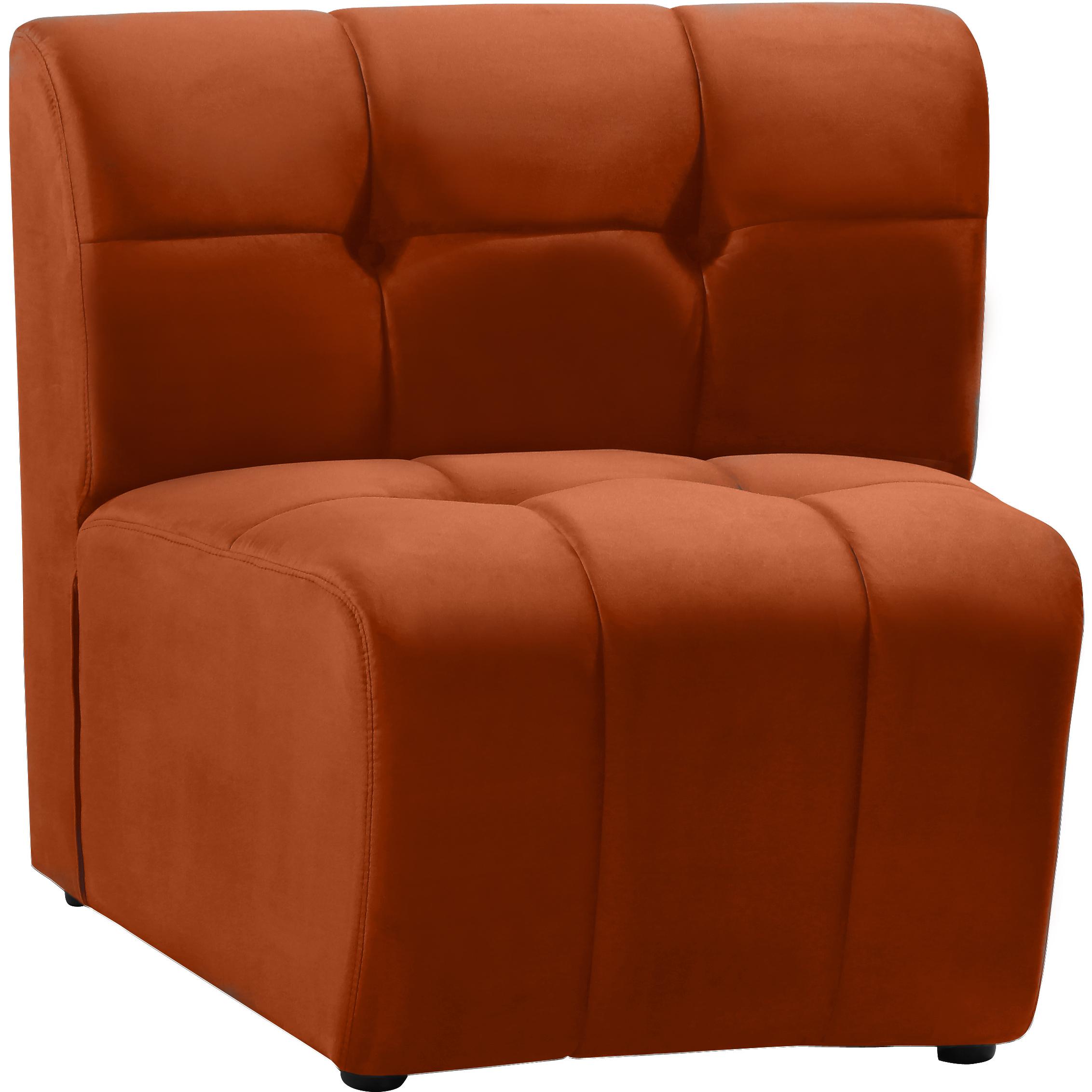 Meridian Limitless Cognac Velvet Modular Chair