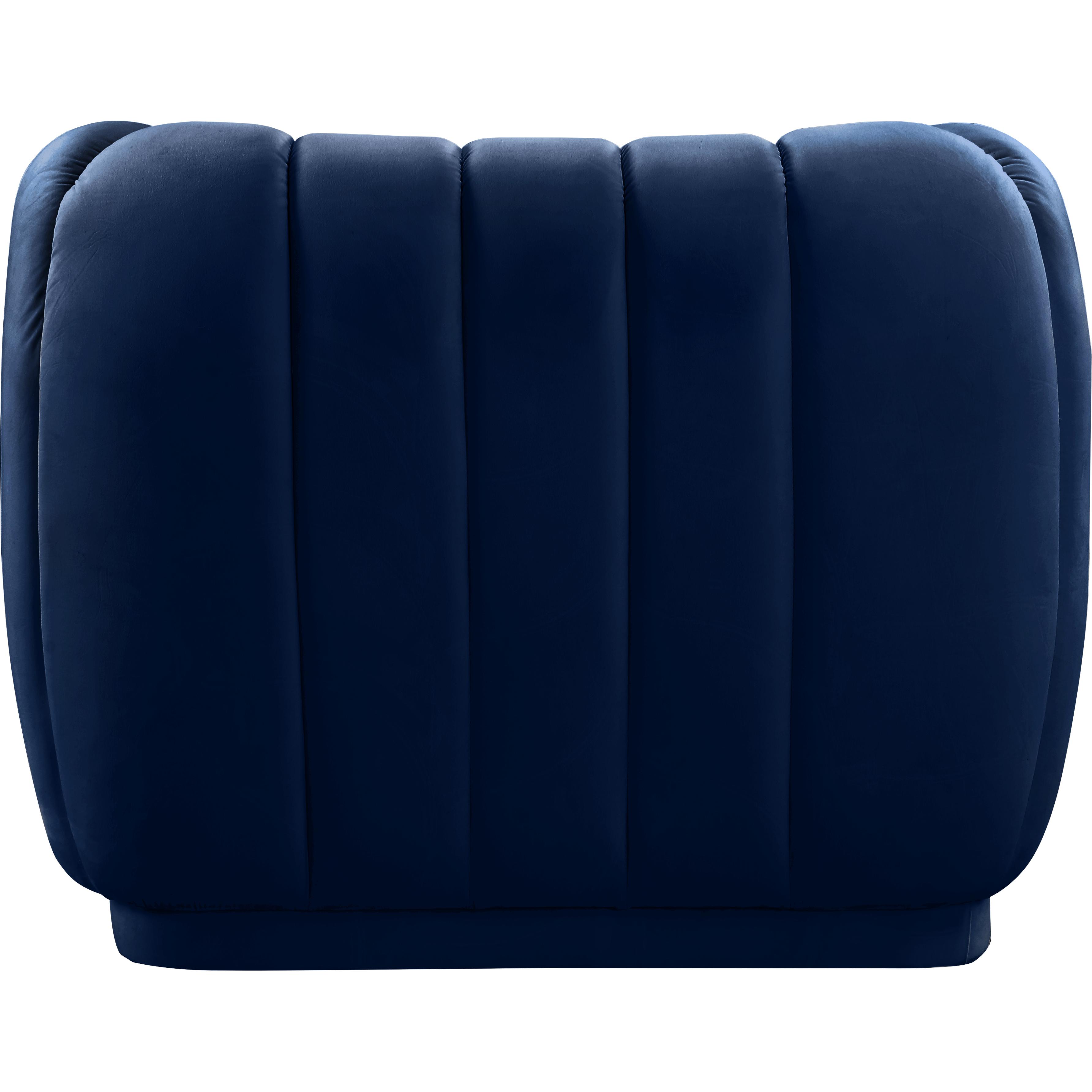 Meridian Dixie Navy Velvet Chair