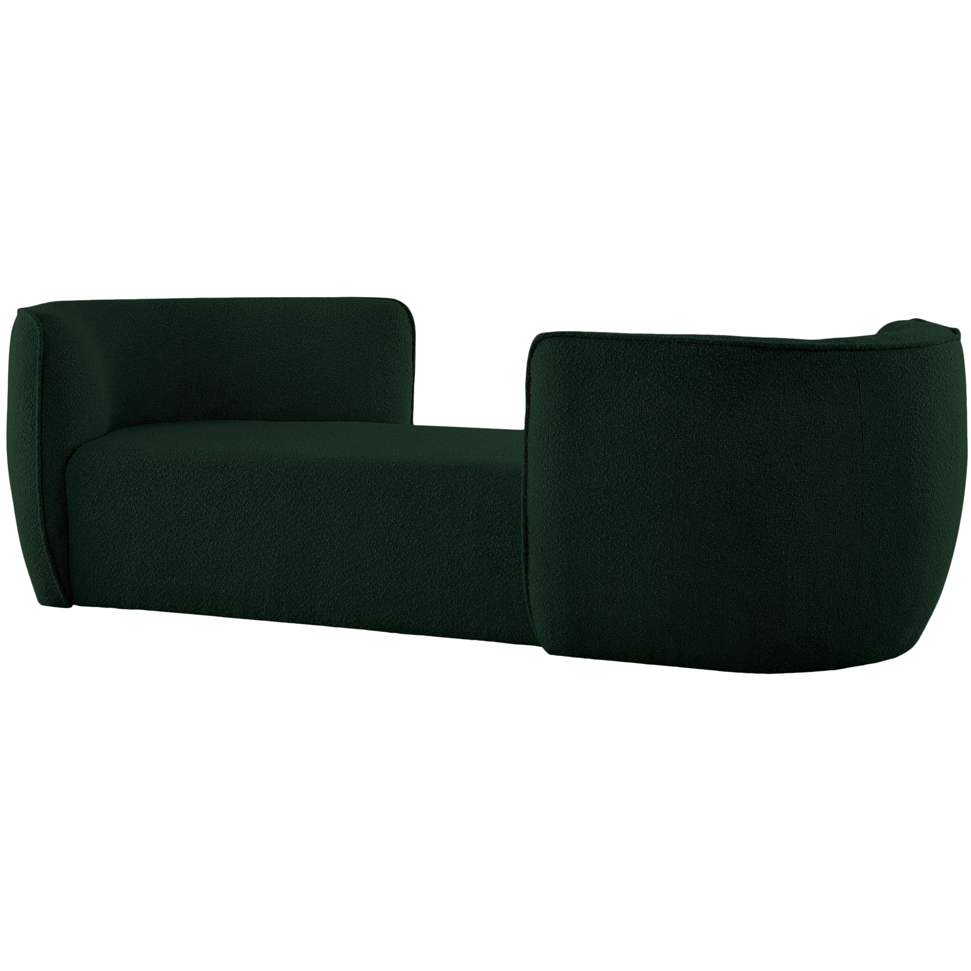 Meridian Hilton Green Fabric Chaise