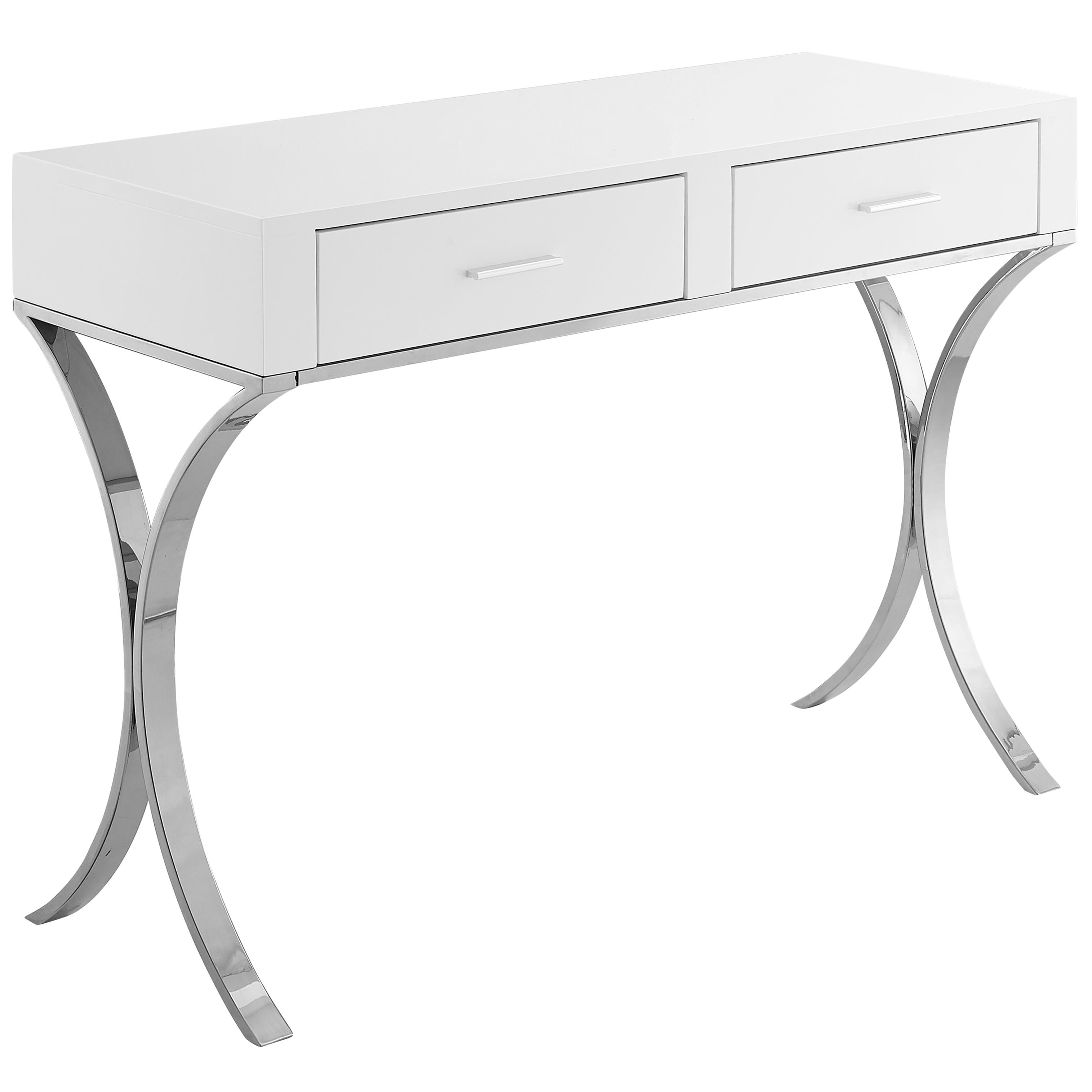 Meridian Monroe Chrome Vanity / Desk / Console