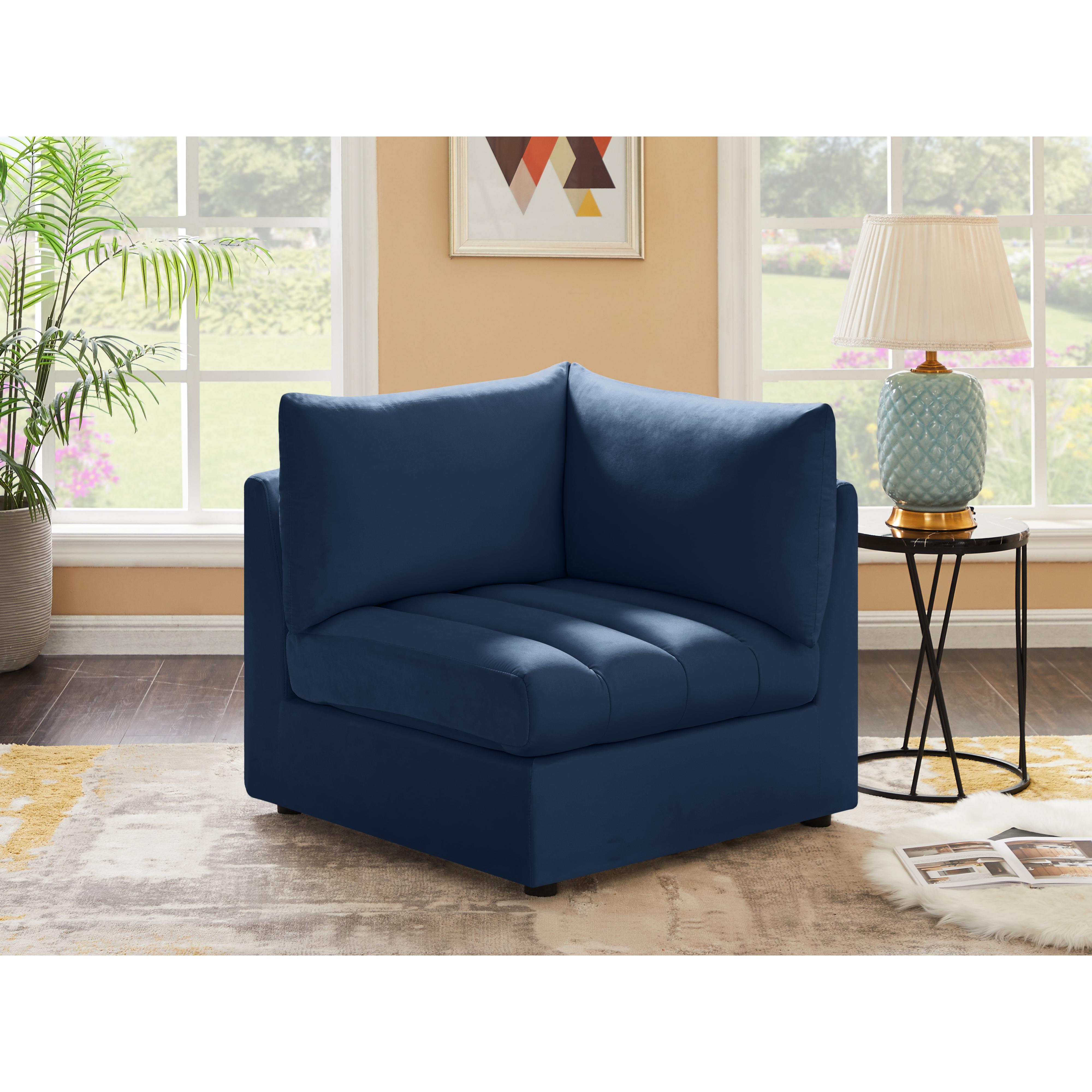 Meridian Jacob Navy Velvet Corner