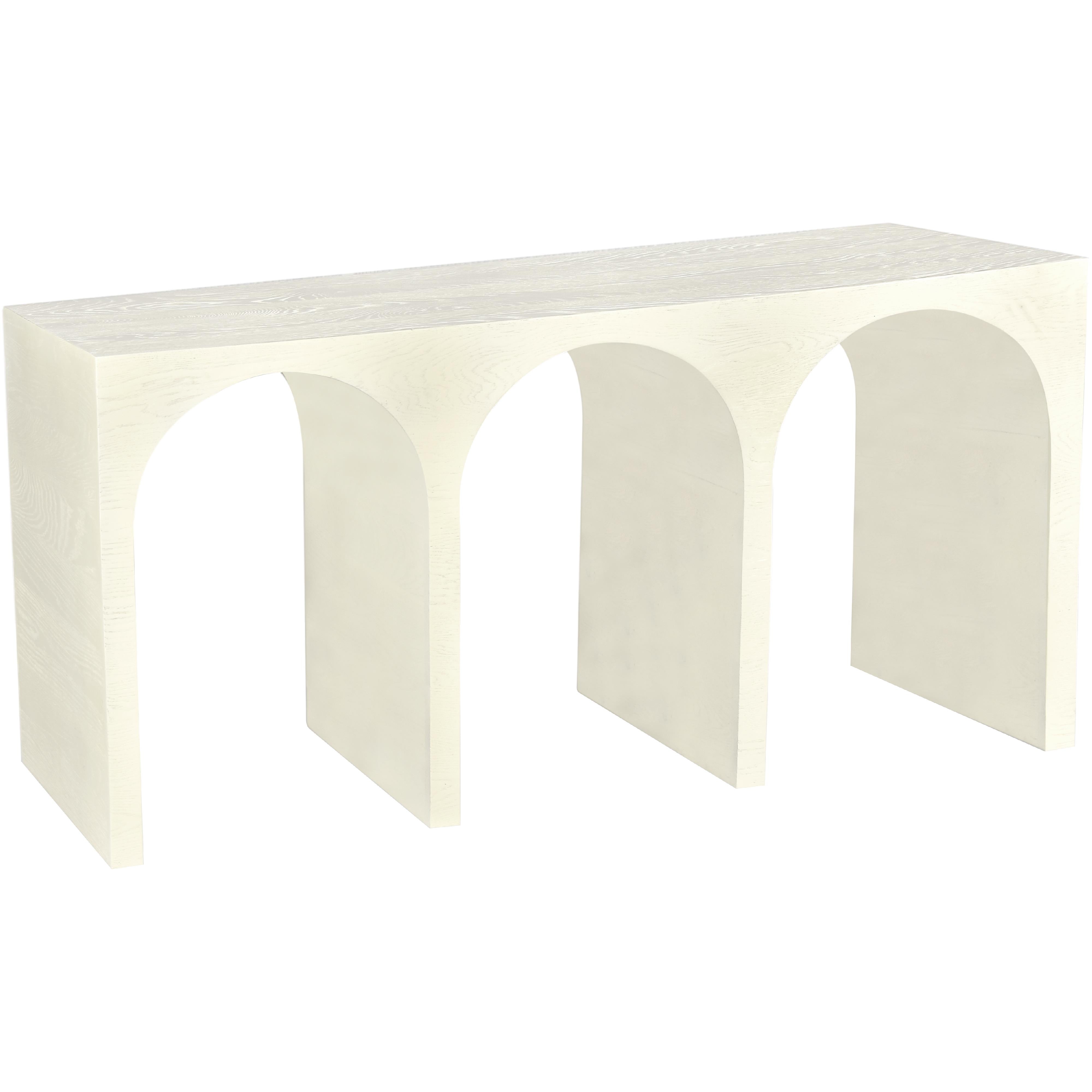 Meridian June Cream Oak Console Table