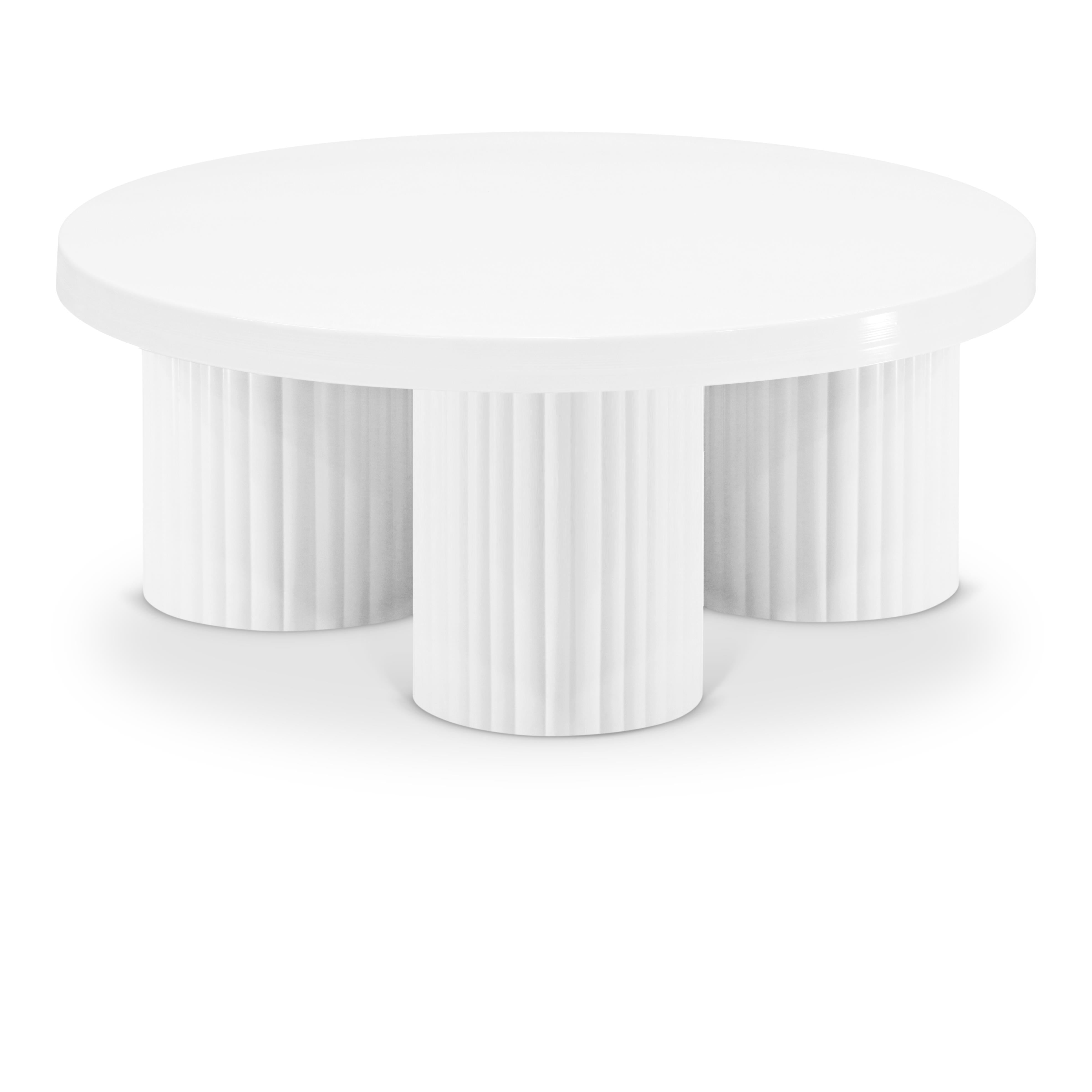 Meridian Rhodes White Coffee Table