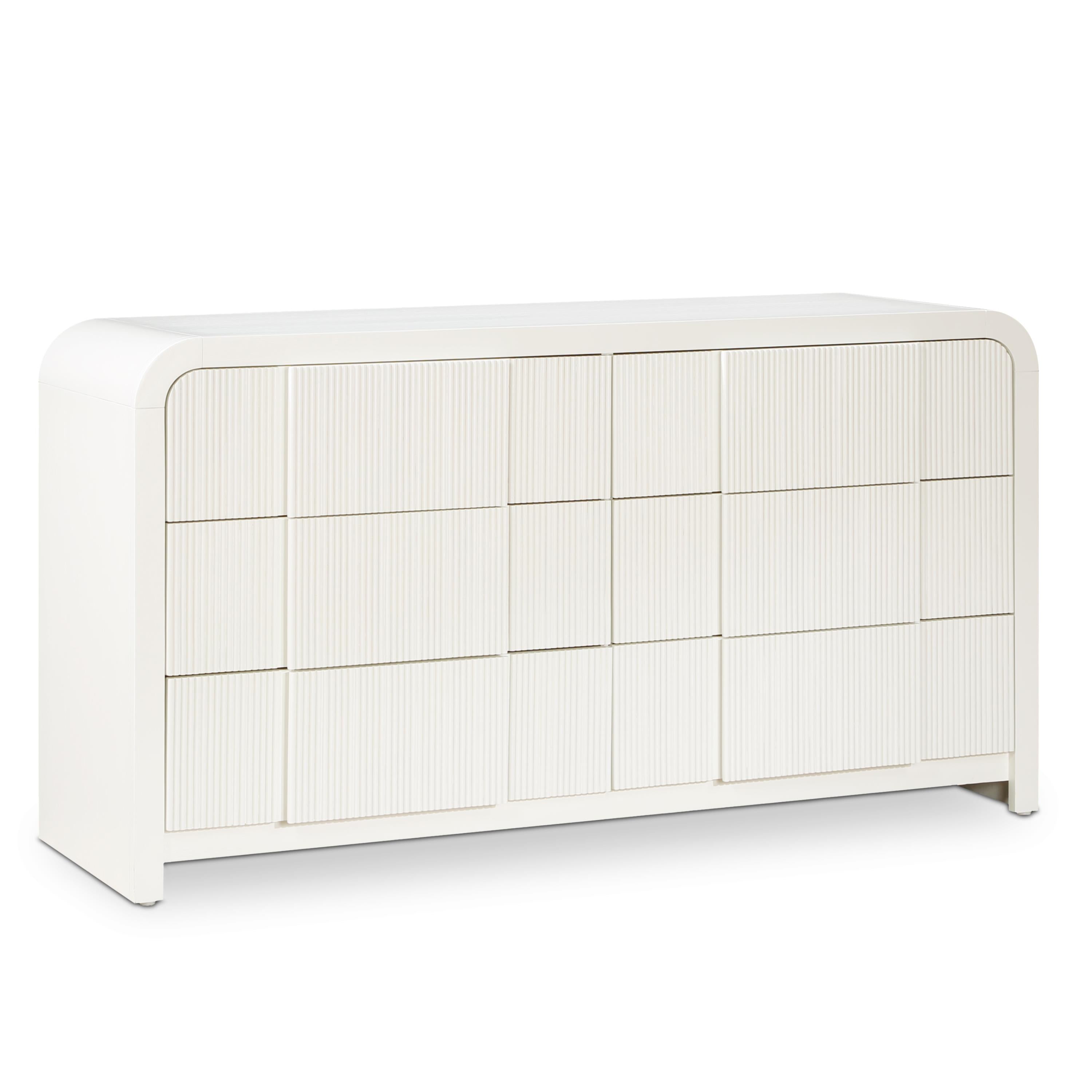 Meridian Fluted Cream Dresser