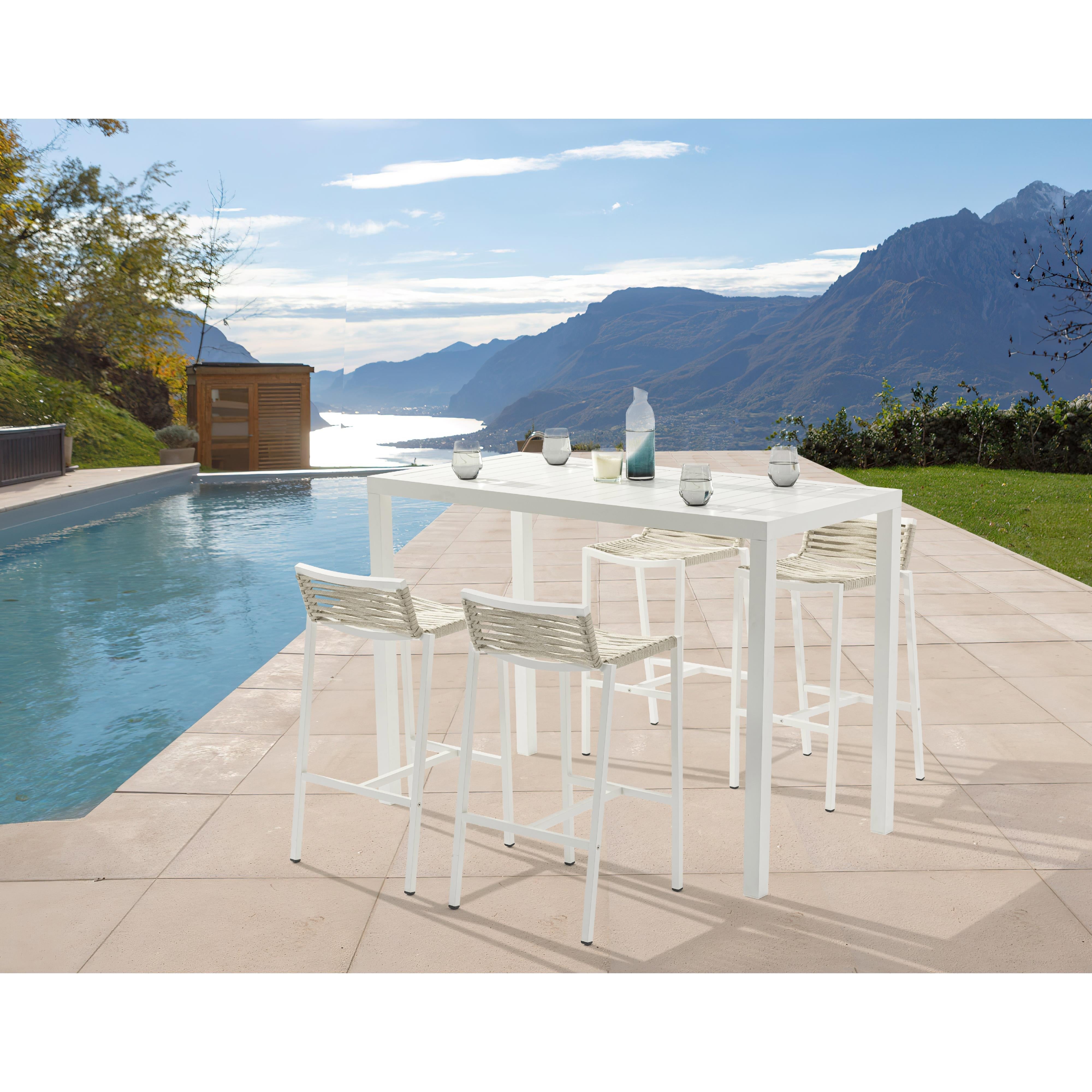 Meridian Maldives Outdoor Patio Rectangle Bar Table