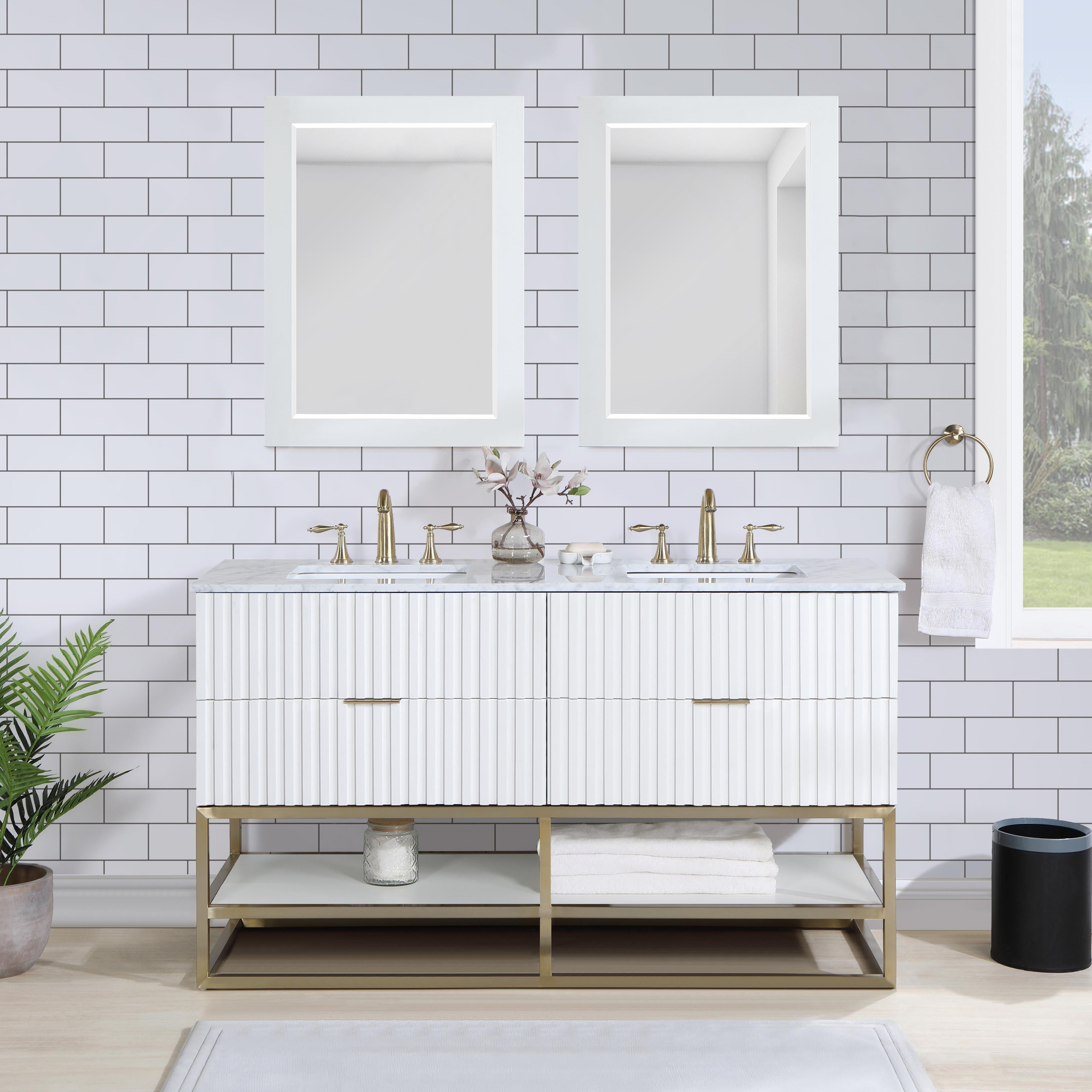 Meridian Monad White Bathroom Vanity
