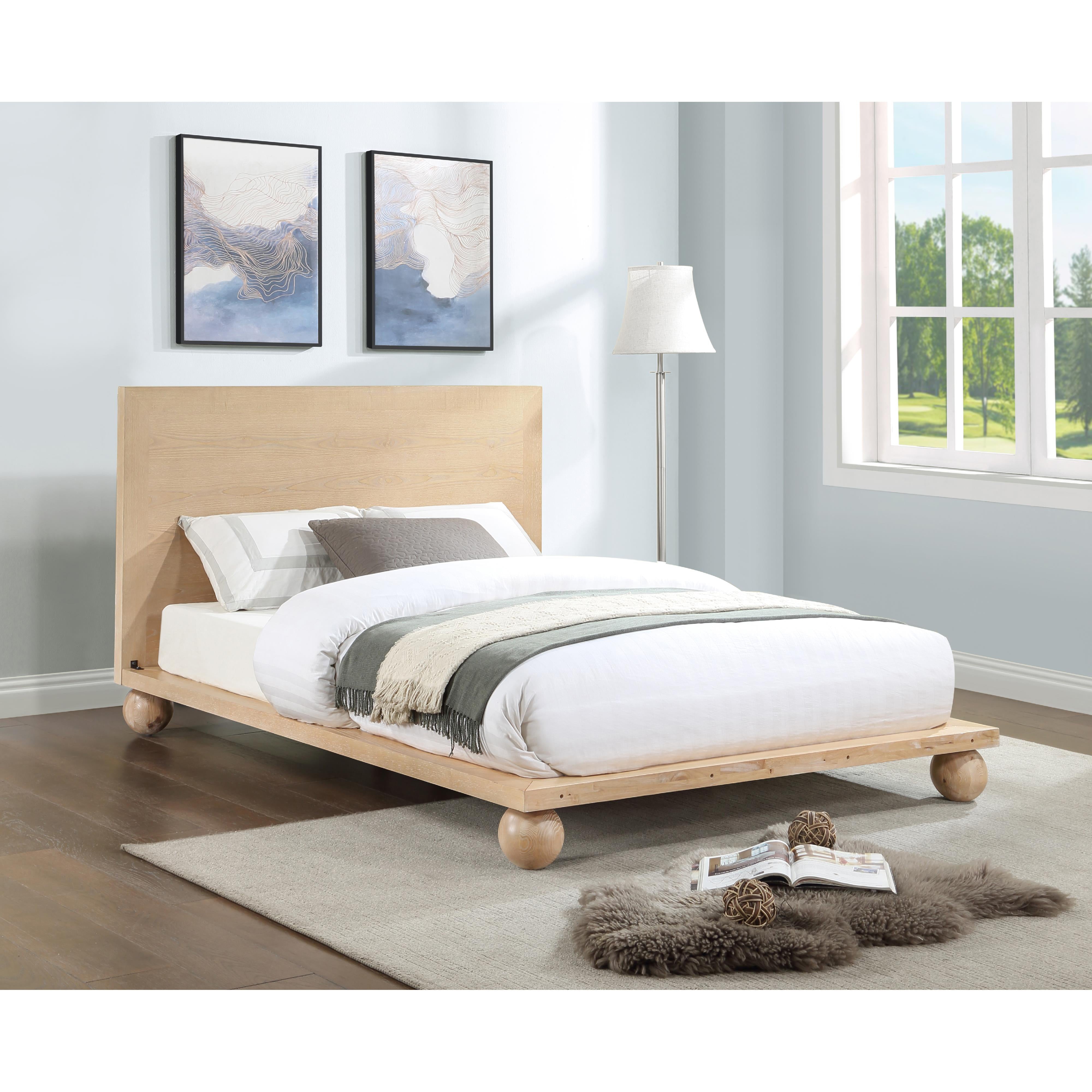 Meridian Kent Natural King Bed (3 Boxes)