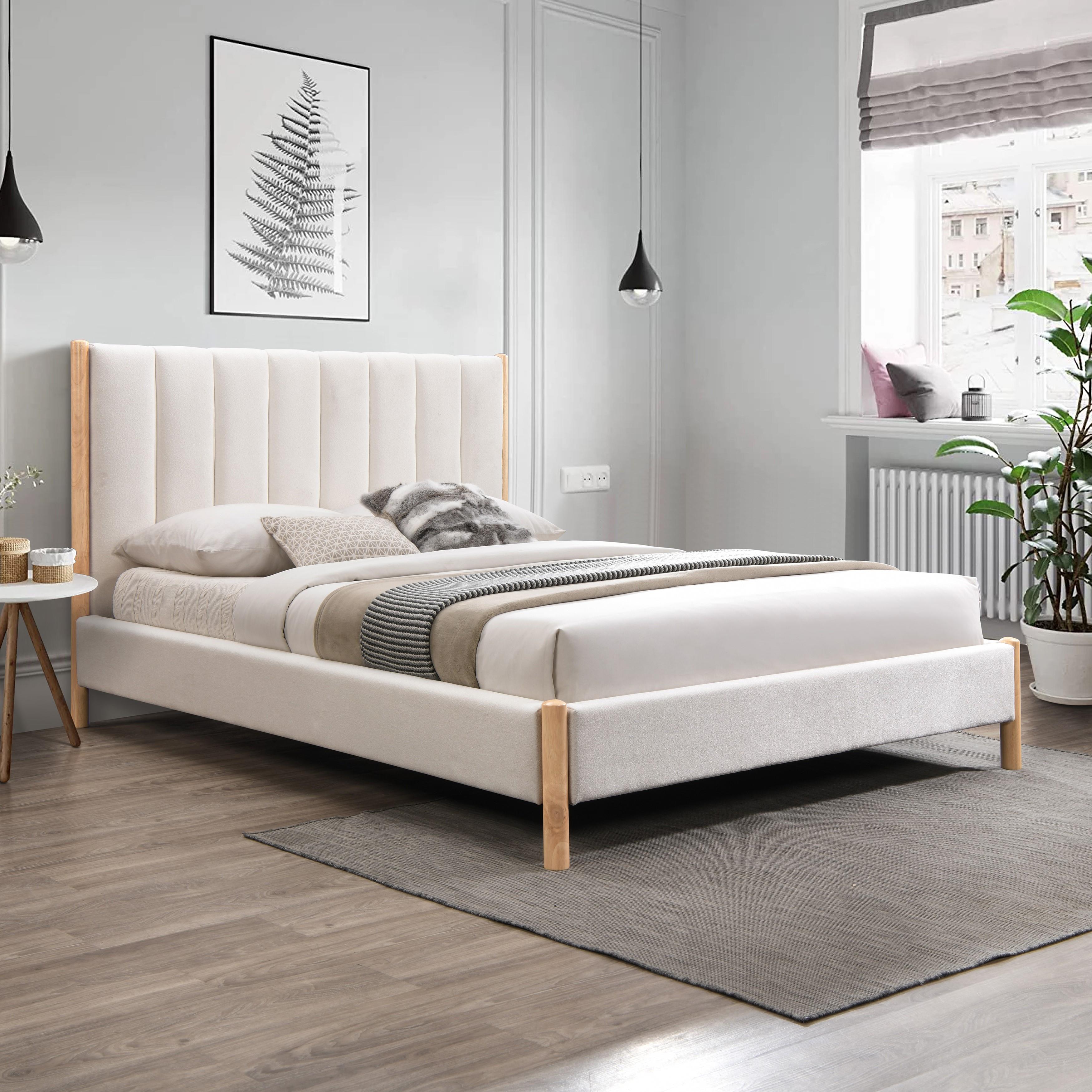 Meridian Kona Cream Polyester Fabric Full Bed