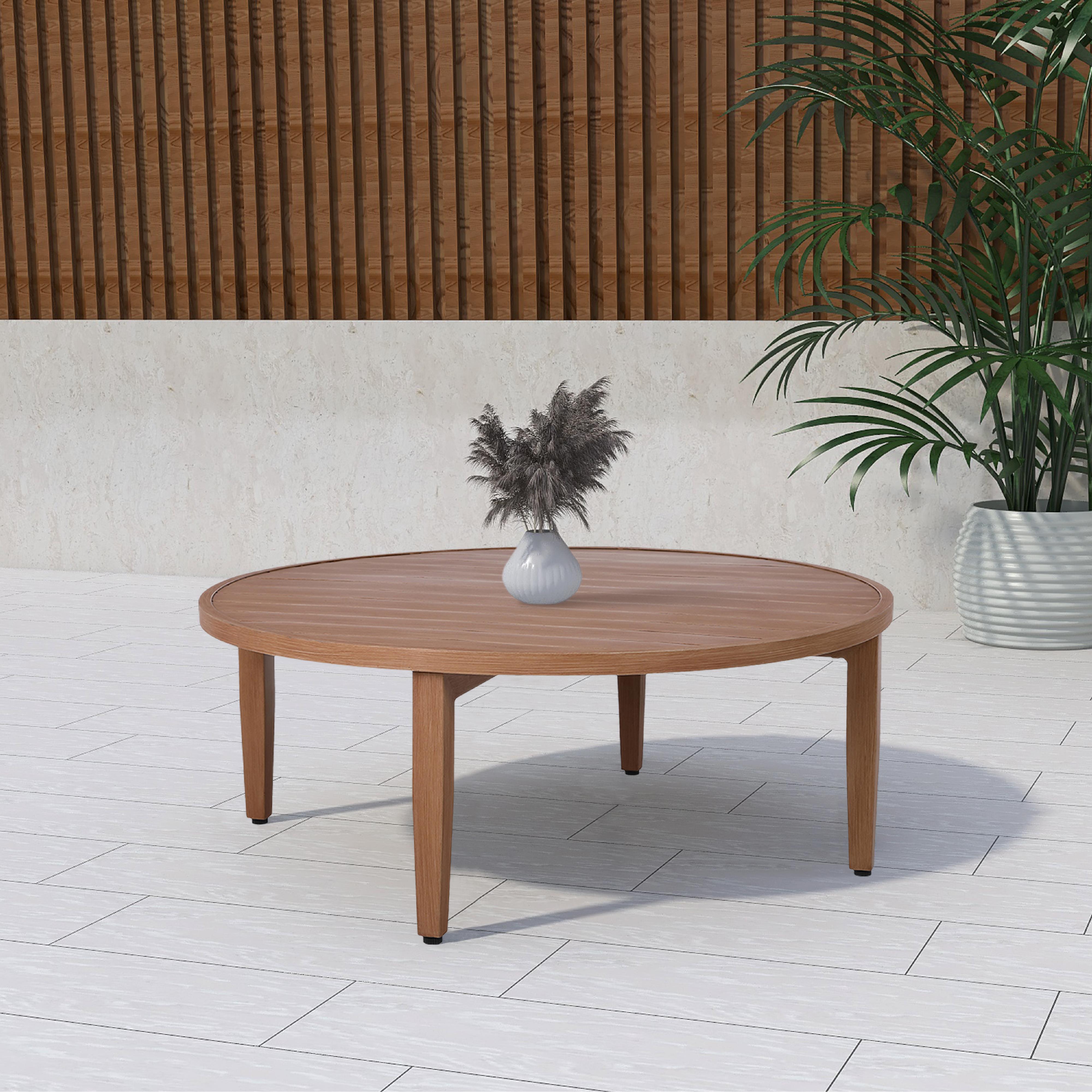 Meridian Maui Natural Outdoor Patio Coffee Table